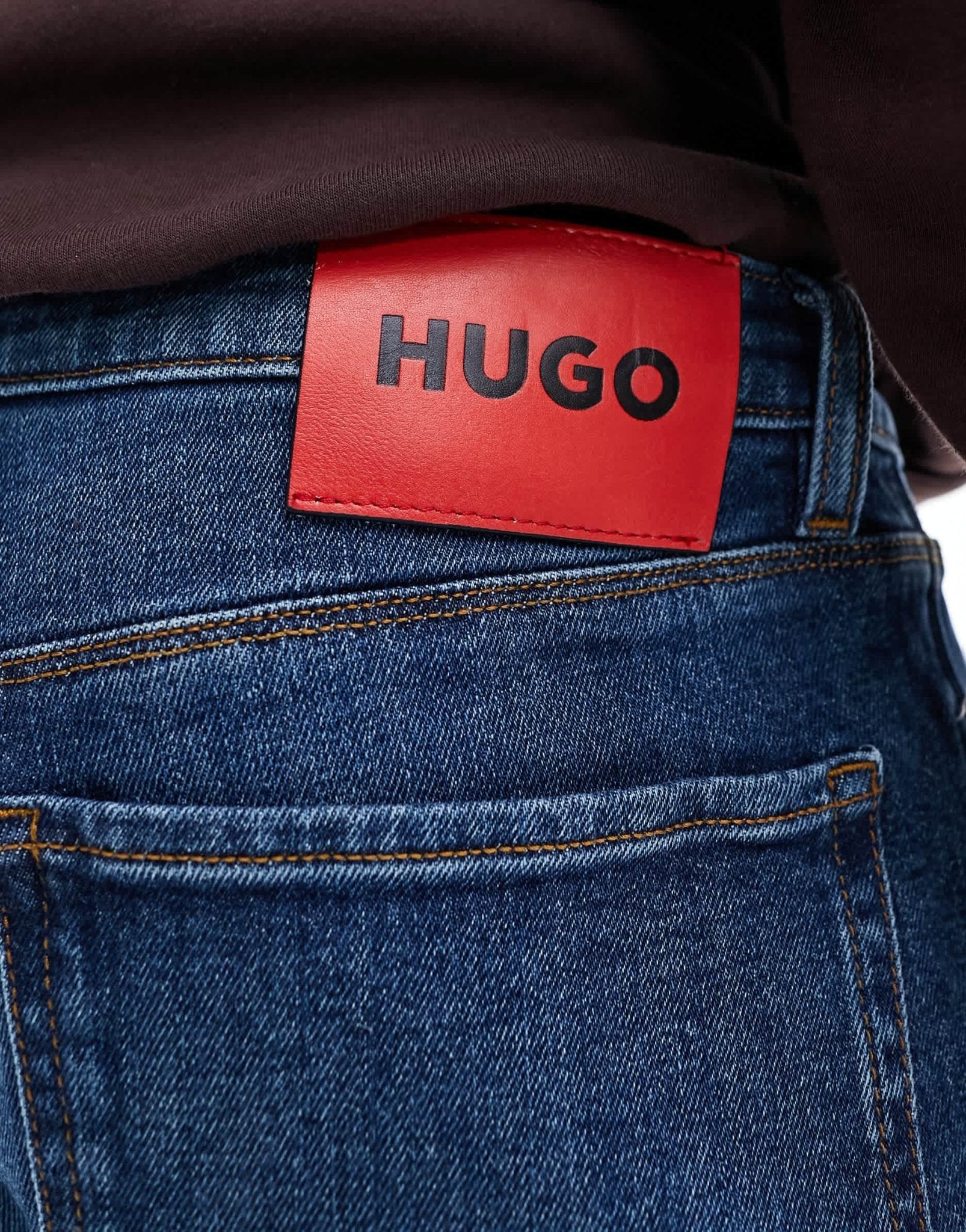 HUGO RED 708 skinny jeans in mid blue - ASOS Sample Sale EU Store