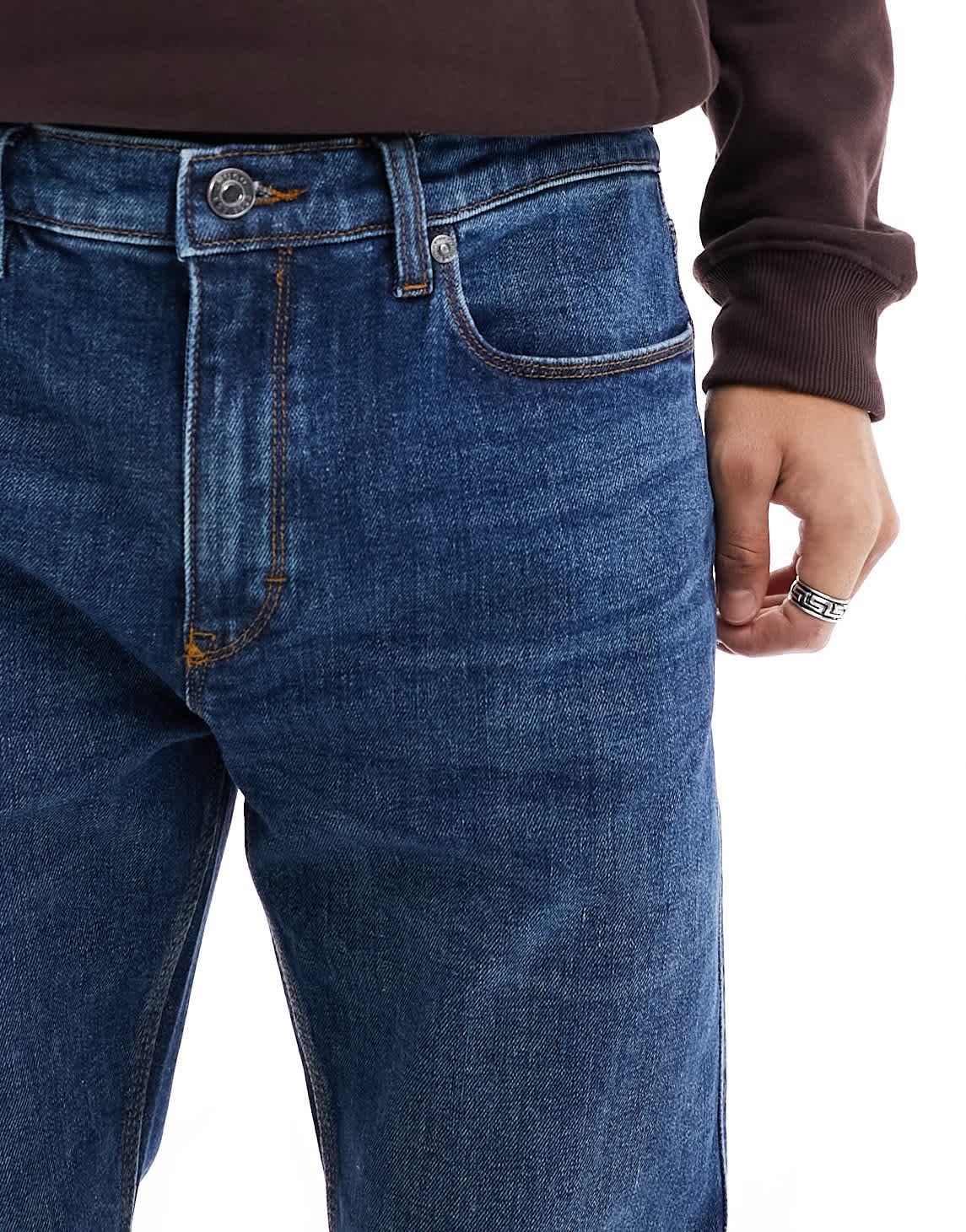 HUGO RED 708 skinny jeans in mid blue - ASOS Sample Sale EU Store
