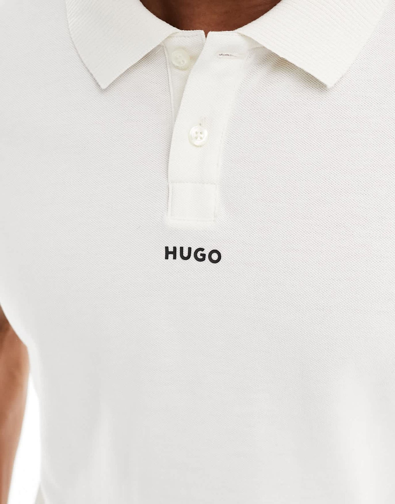 HUGO RED Dangula polo shirt in white - ASOS Sample Sale EU Store