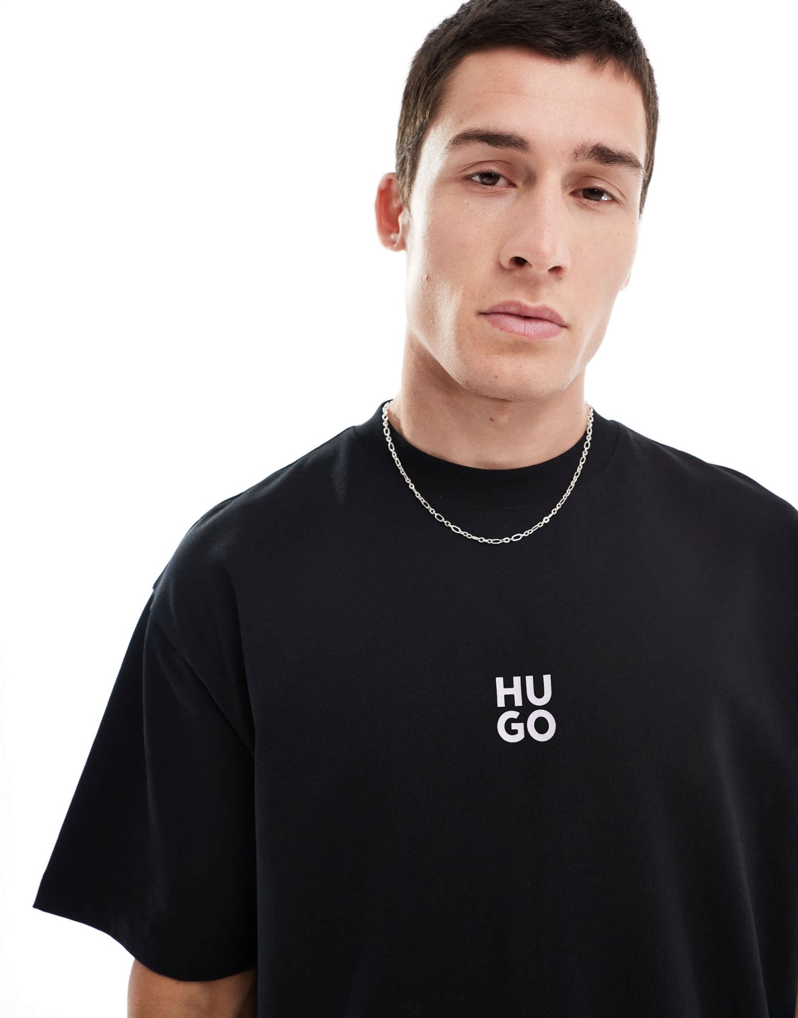 HUGO Red dflofire t-shirt in black - ASOS Sample Sale EU Store