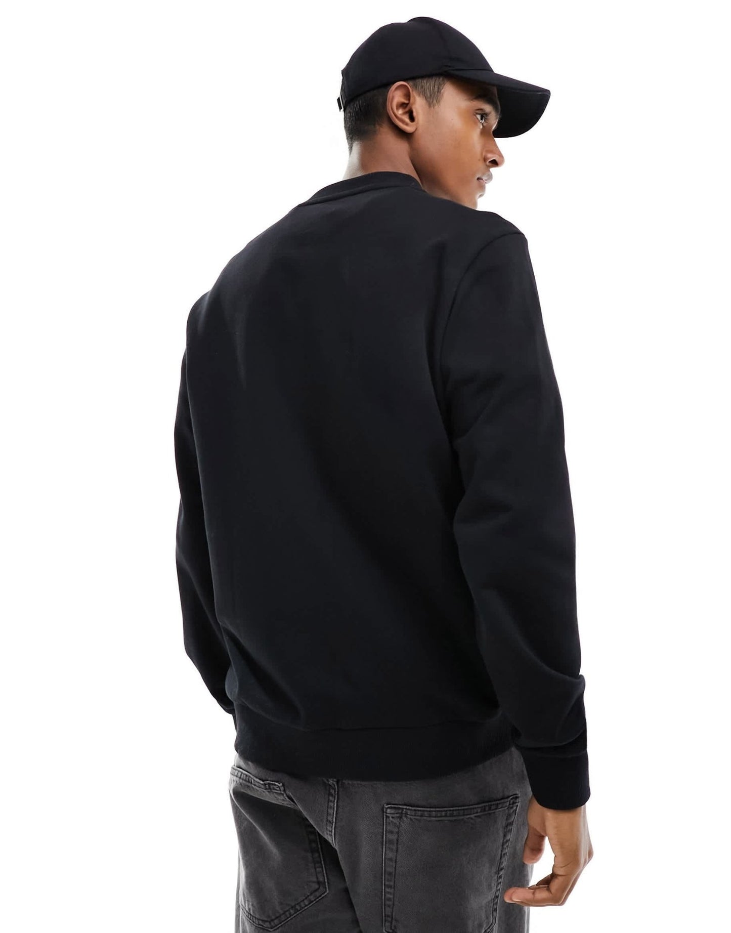 HUGO RED Duragol logo sweatshirt in black - ASOS Sample Sale EU Store
