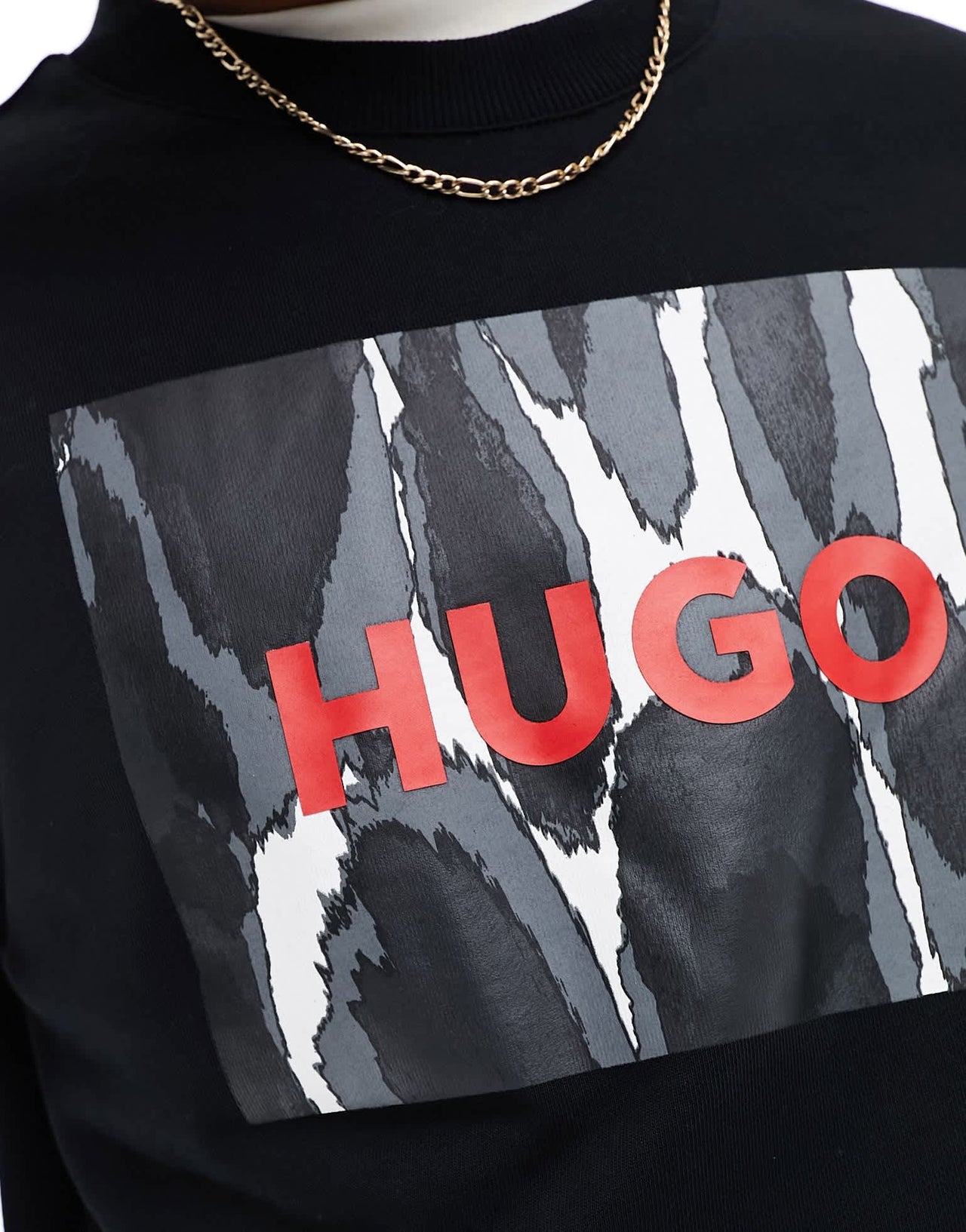 HUGO RED Duragol logo sweatshirt in black - ASOS Sample Sale EU Store