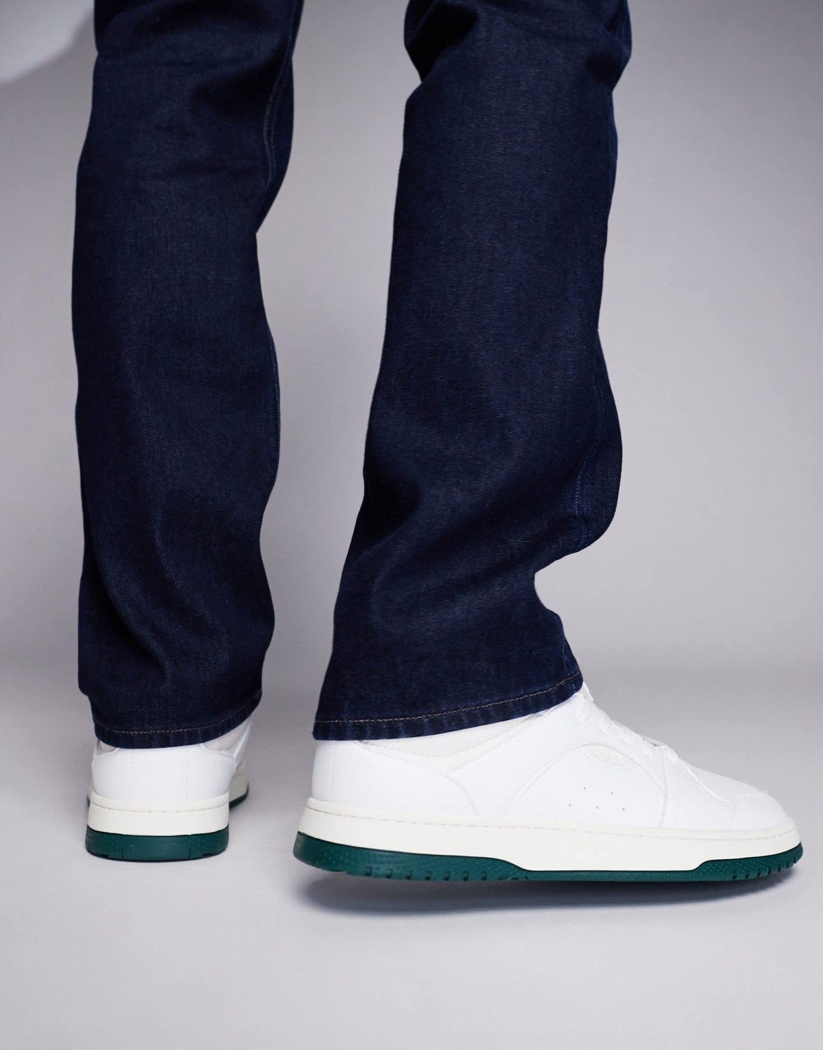 HUGO Red hadrian tenn trainers in white and green - ASOS Sample Sale EU Store