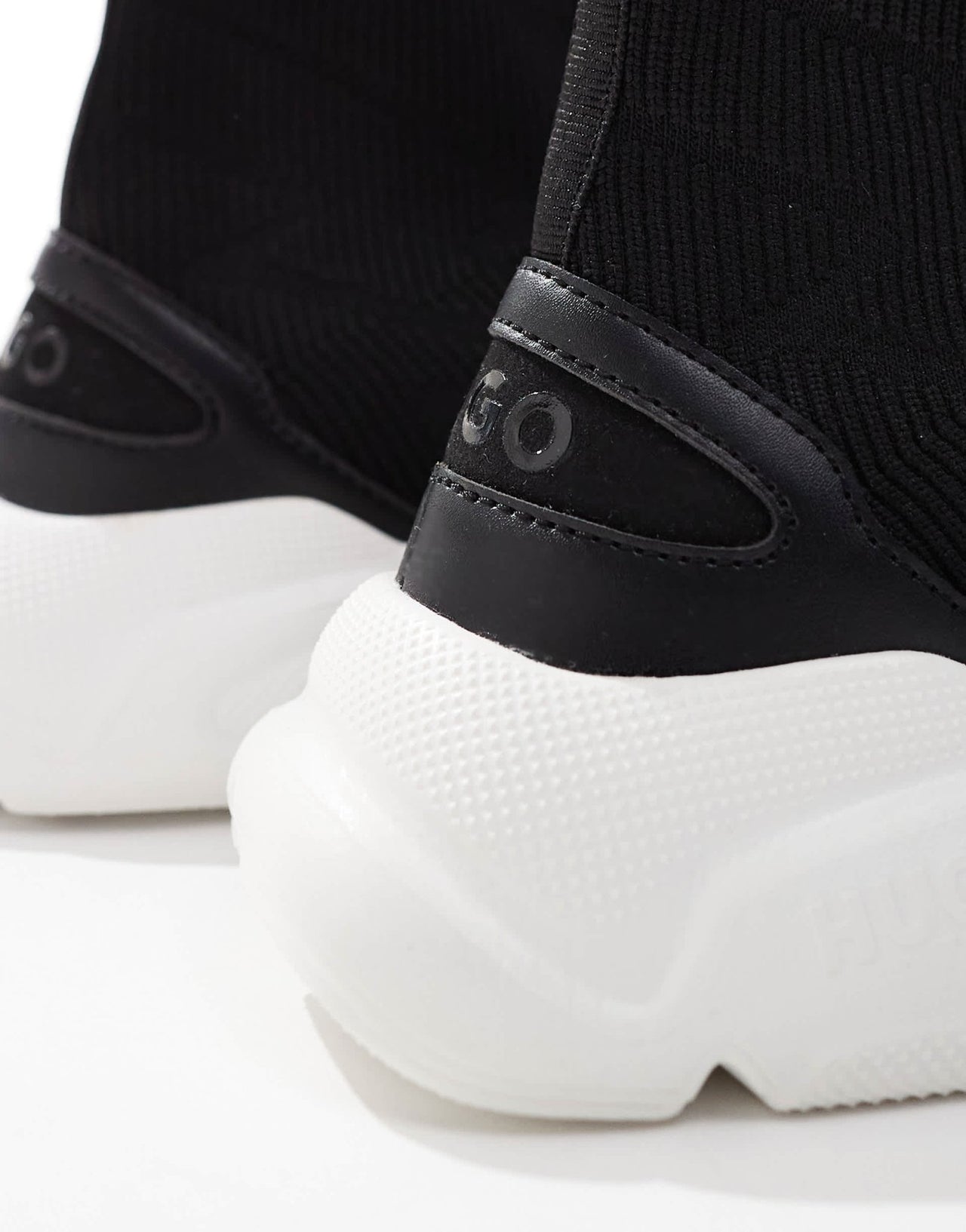 HUGO Red leon hito sock trainers in black and white - ASOS Sample Sale EU Store