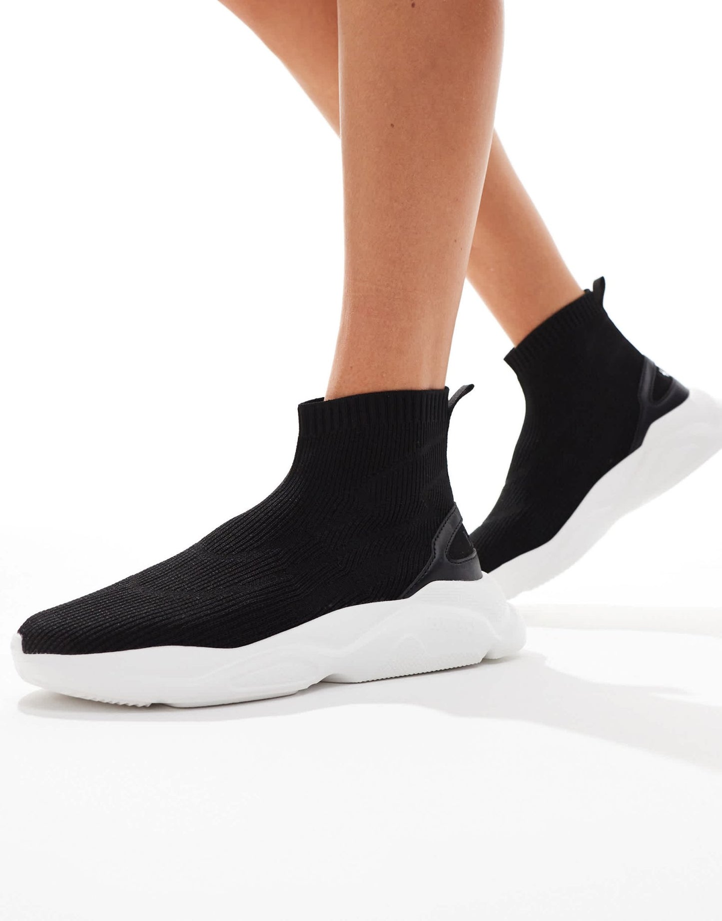 HUGO Red leon hito sock trainers in black and white - ASOS Sample Sale EU Store