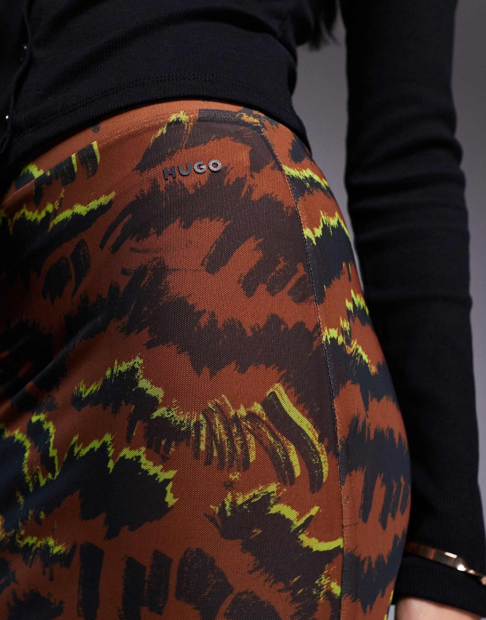 HUGO Red nataris maxi skirt in tiger print - ASOS Sample Sale EU Store
