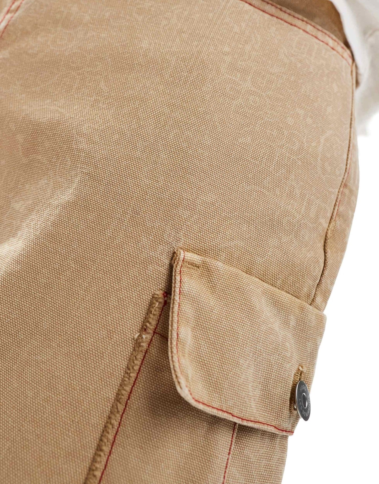 HUGO Red x Les Benjamins loose fit cargo trousers in beige - ASOS Sample Sale EU Store