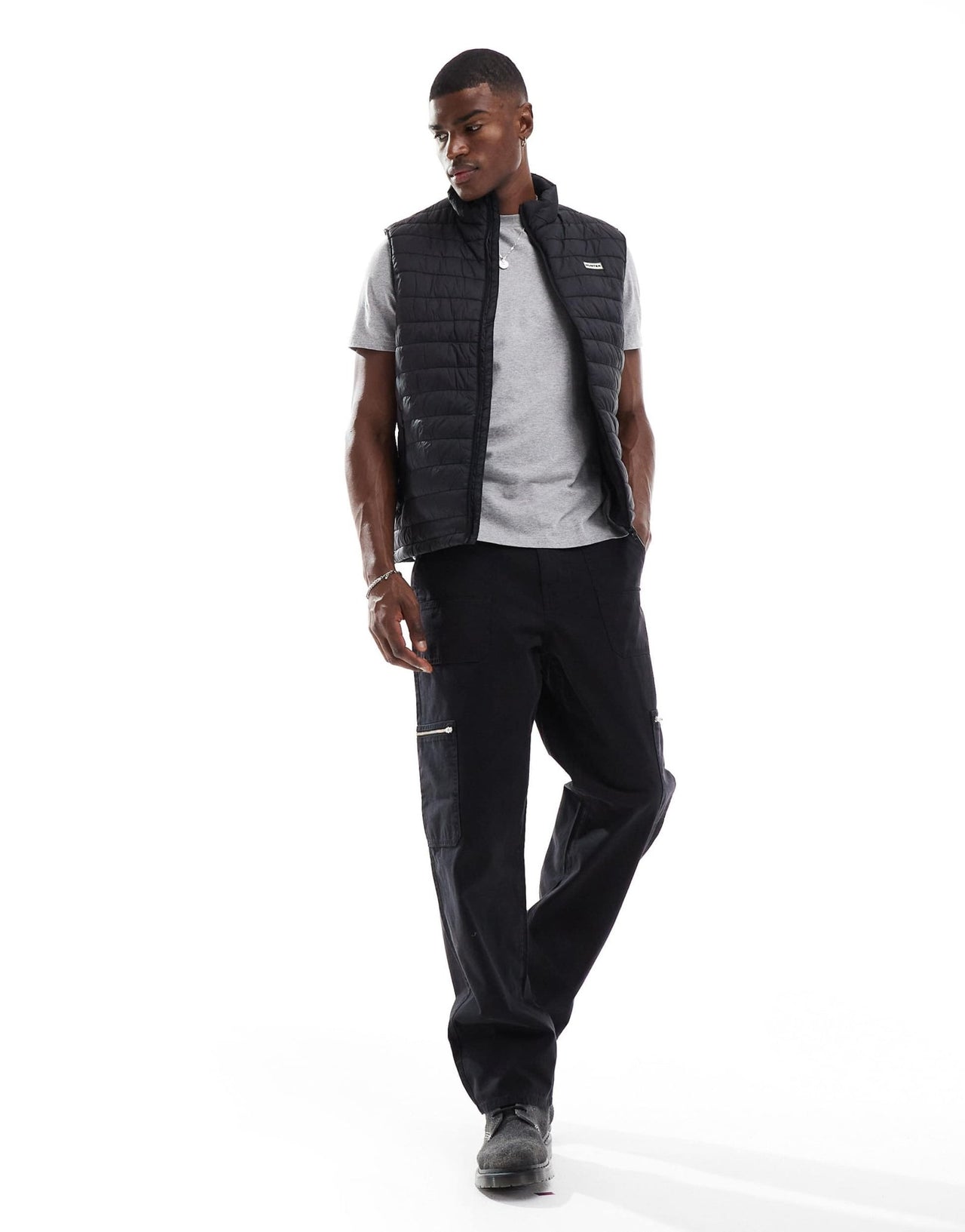 Hunter Luke Insulated gilet in black - ASOS Sample Sale EU Store