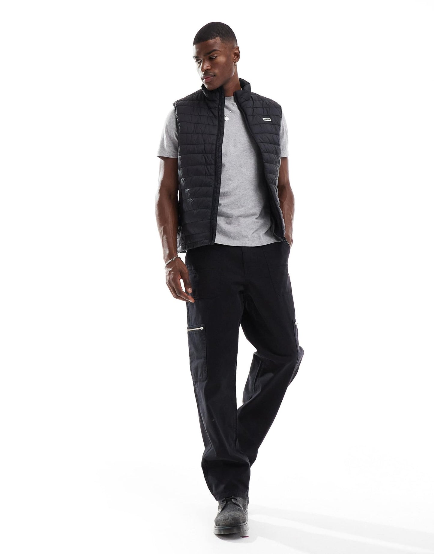 Hunter Luke Insulated gilet in black - ASOS Sample Sale EU Store