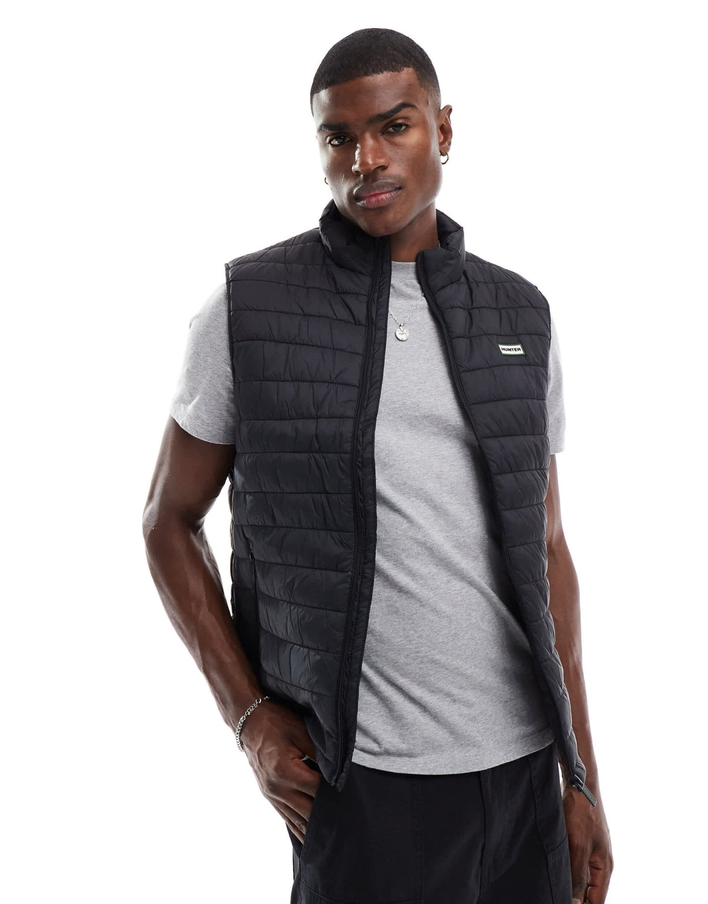 Hunter Luke Insulated gilet in black - ASOS Sample Sale EU Store