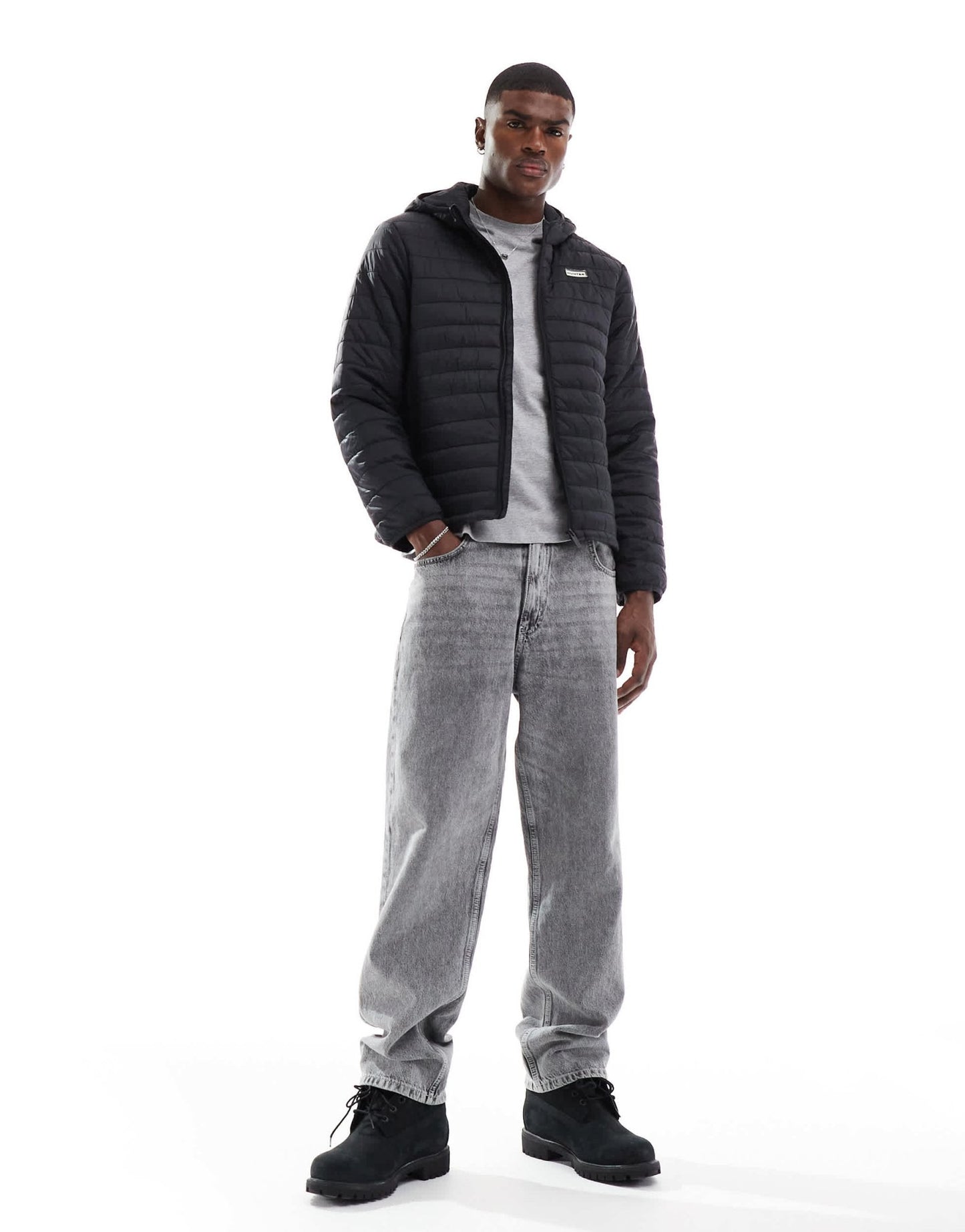 Hunter Mikey insulated jacket in black - ASOS Sample Sale EU Store