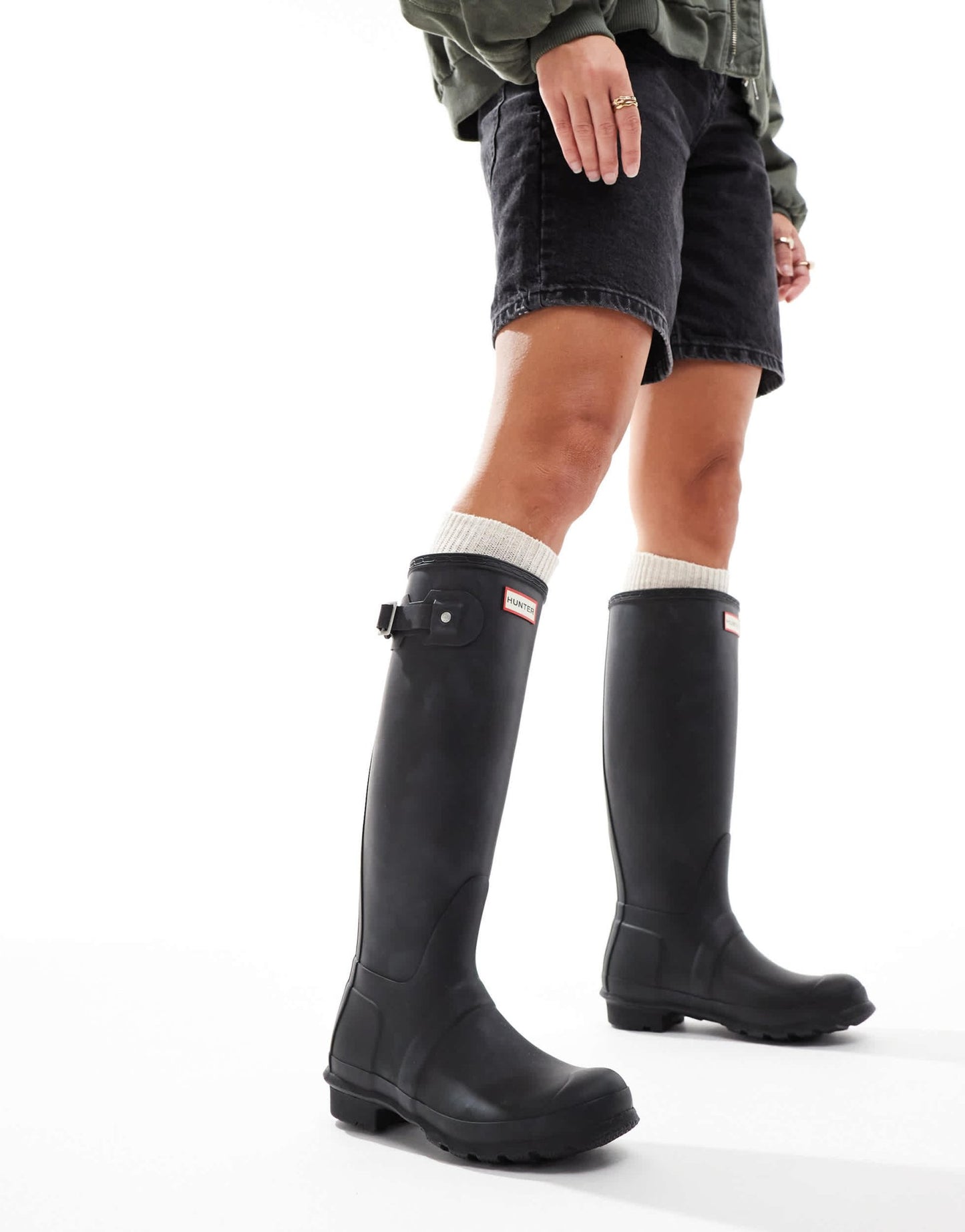Hunter Original tall wellington boots in black - ASOS Sample Sale EU Store