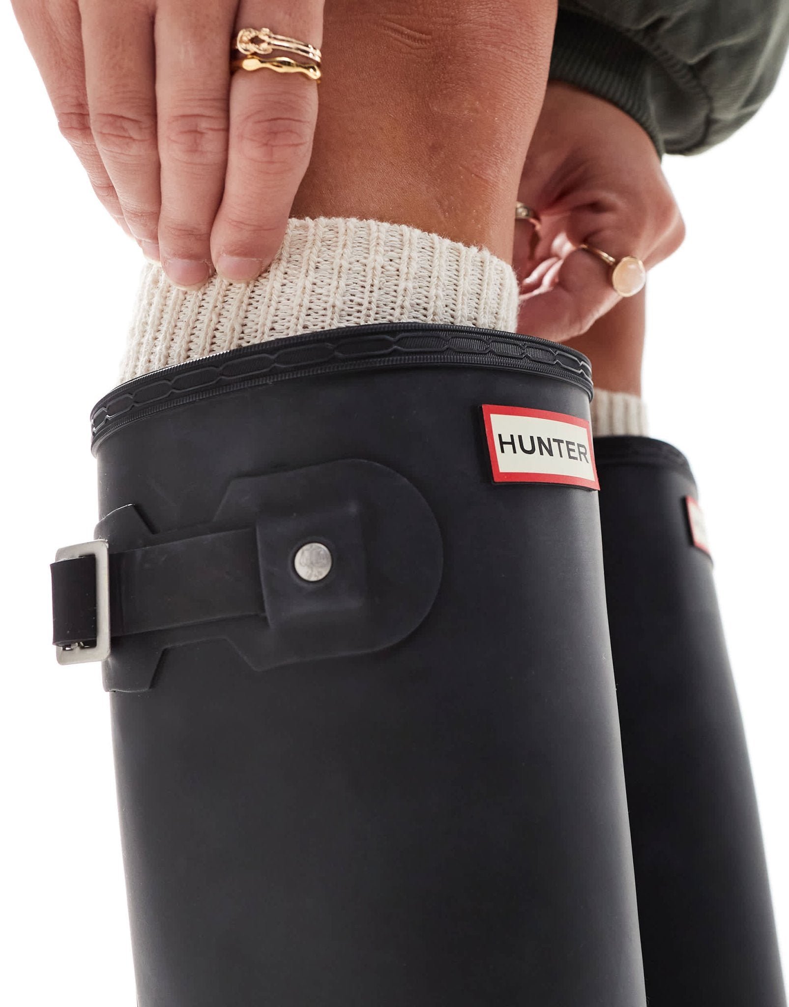 Hunter Original tall wellington boots in black - ASOS Sample Sale EU Store