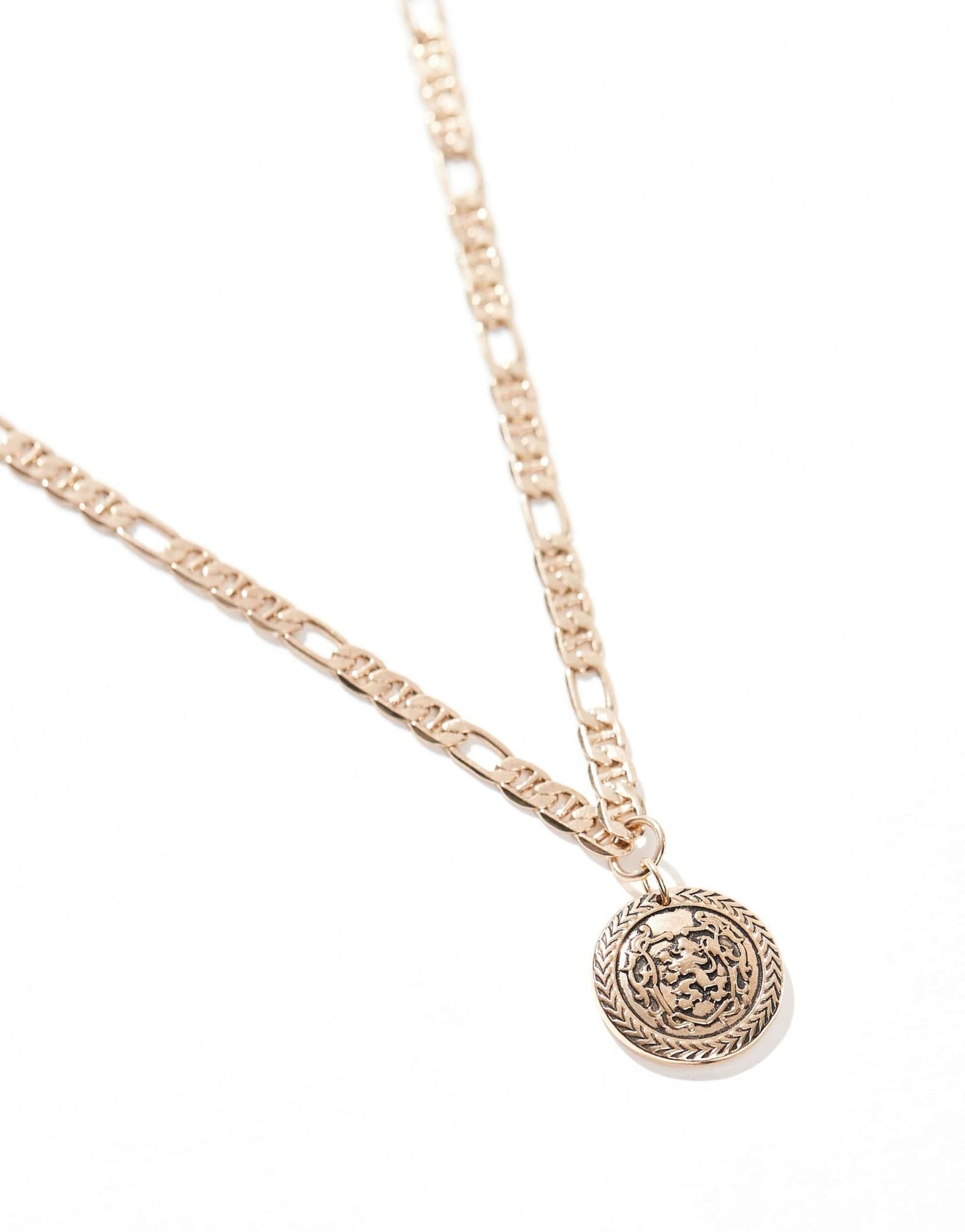 Icon Brand soccore coin pendant necklace in gold - ASOS Sample Sale EU Store