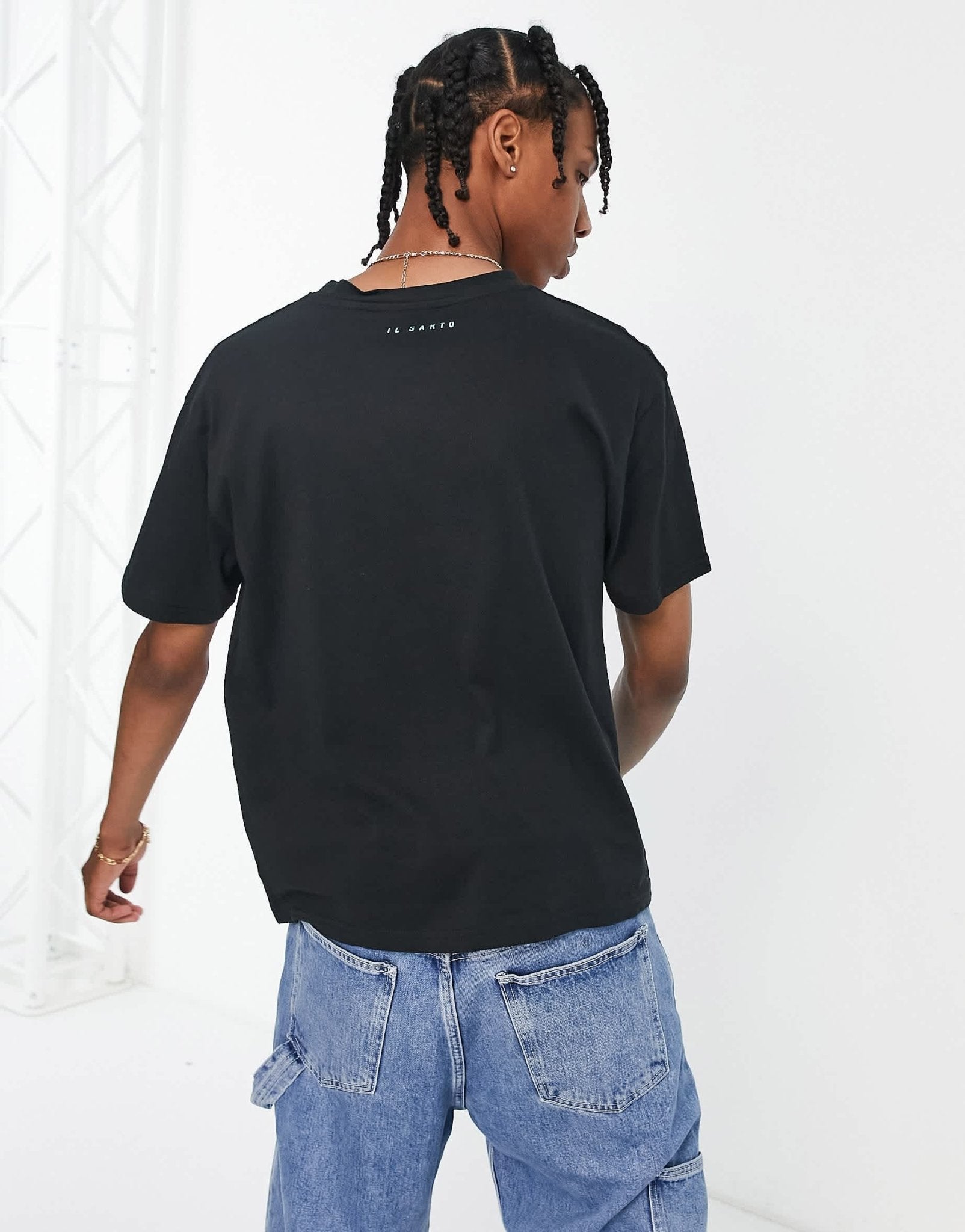 Il Sarto racer logo t-shirt in black - ASOS Sample Sale EU Store