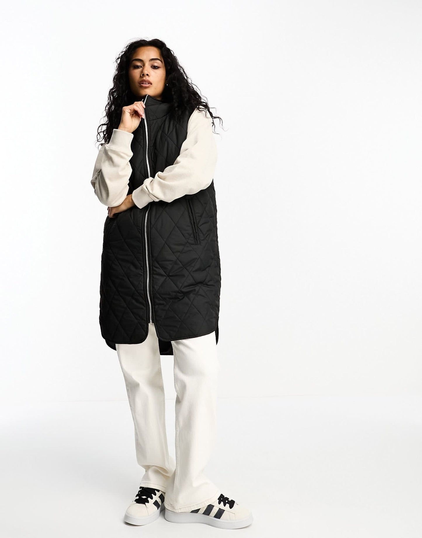 InWear Ektra padded hooded gilet in black - ASOS Sample Sale EU Store