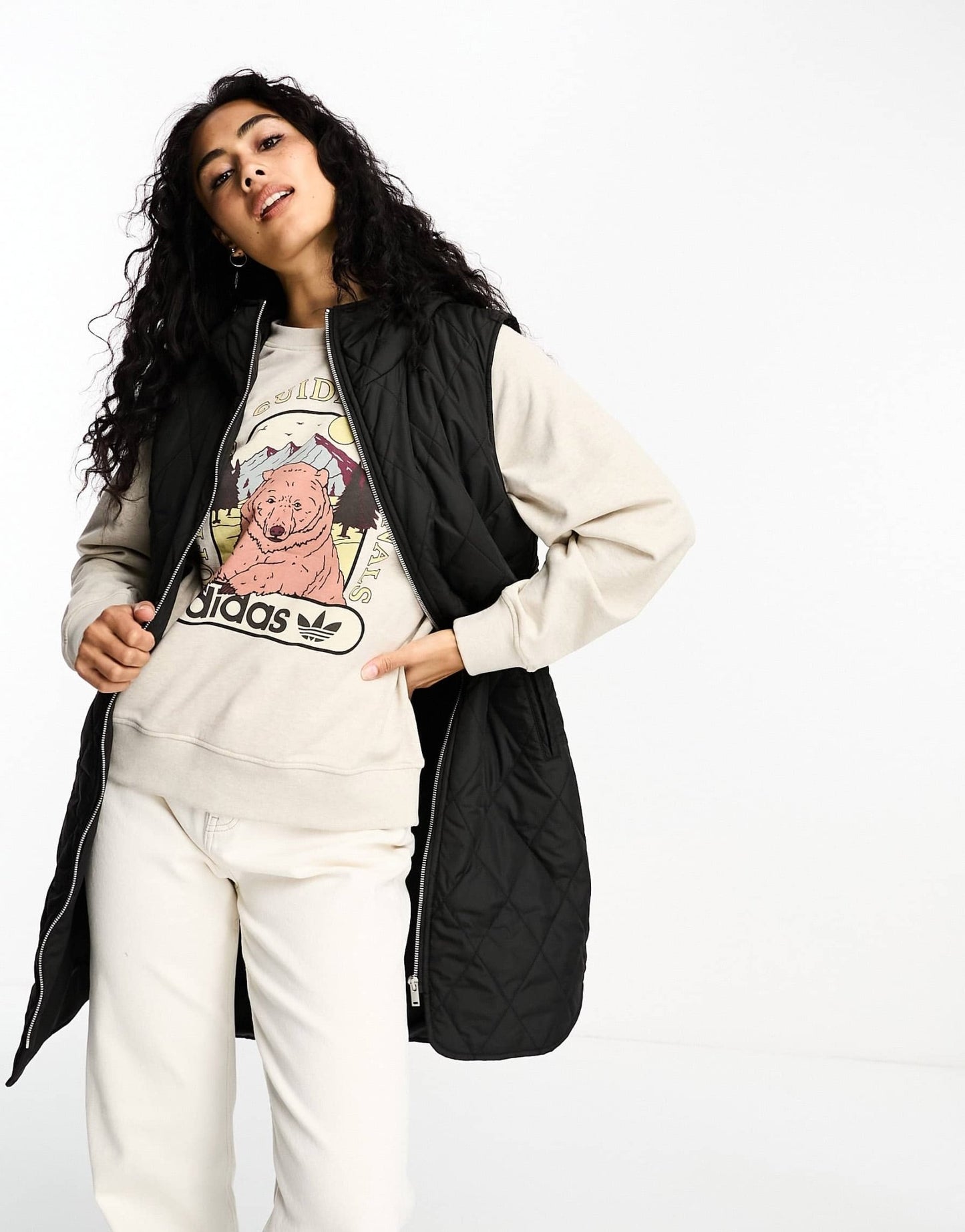 InWear Ektra padded hooded gilet in black - ASOS Sample Sale EU Store