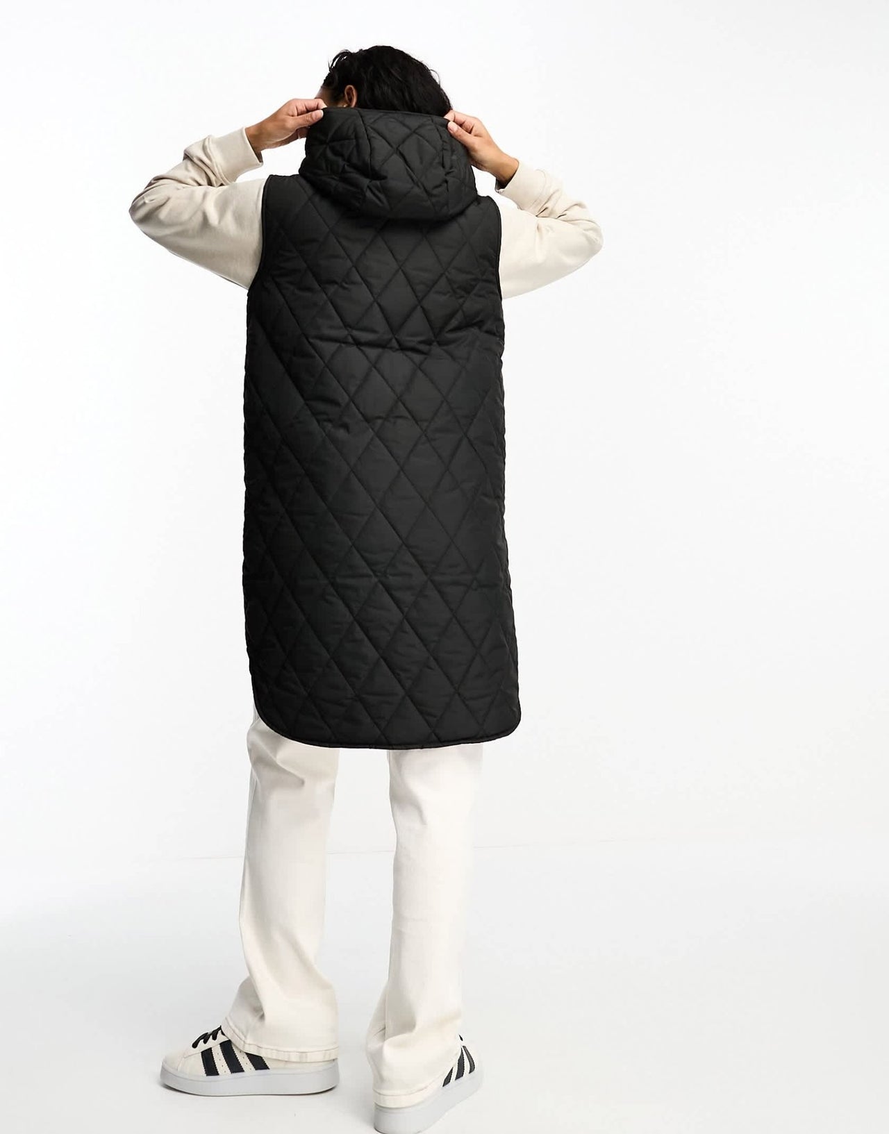 InWear Ektra padded hooded gilet in black - ASOS Sample Sale EU Store