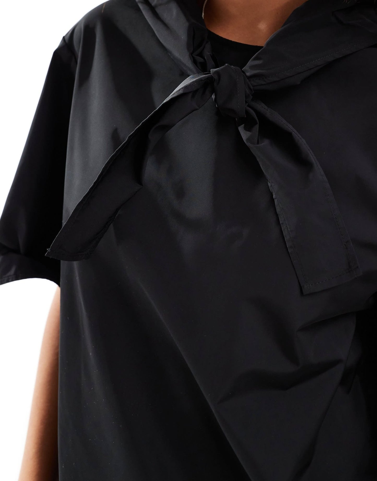 InWear Hizana detachable neck tie top in black - ASOS Sample Sale EU Store