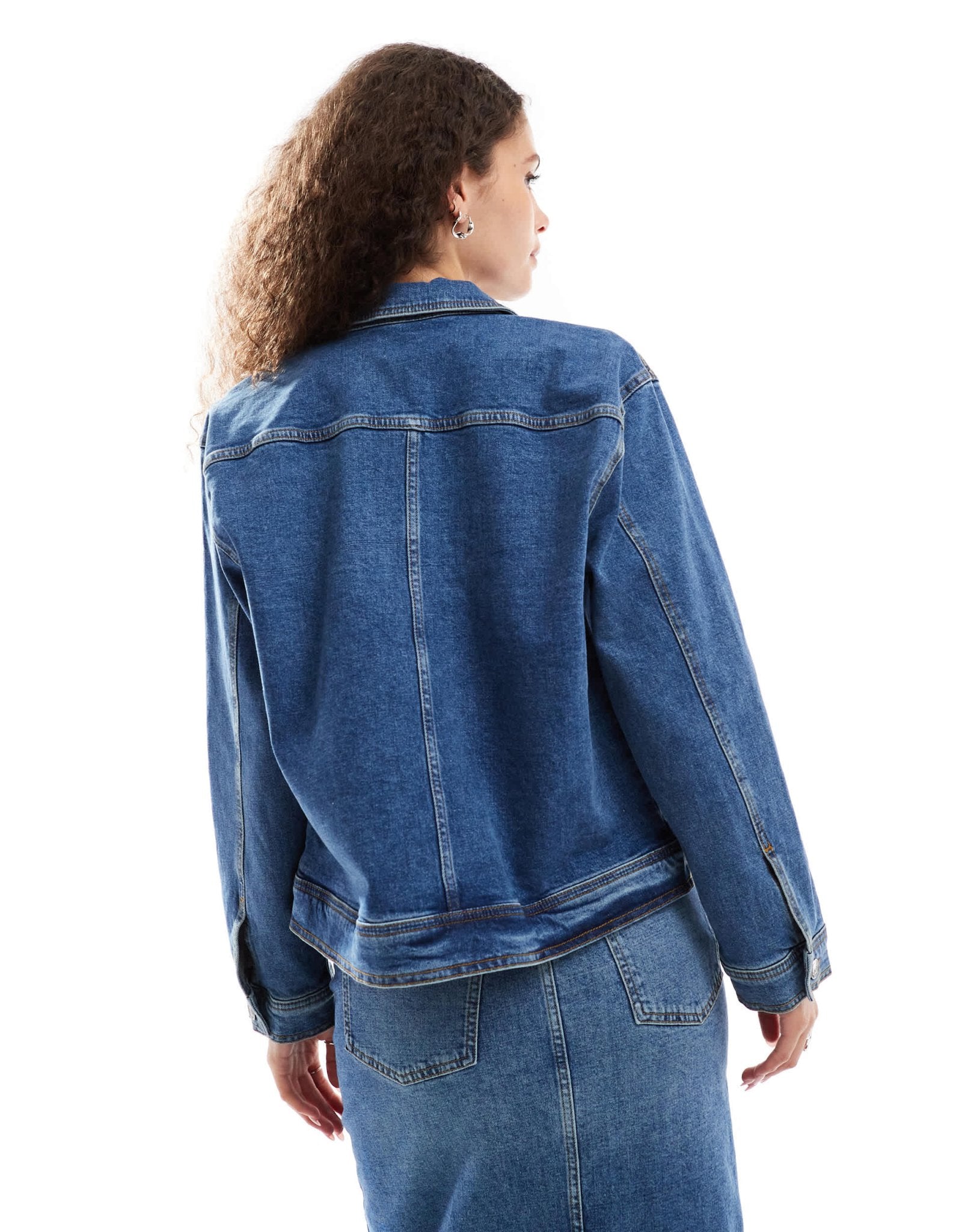 InWear Pheiffer baggy fit denim jacket co - ord in blue - ASOS Sample Sale EU Store