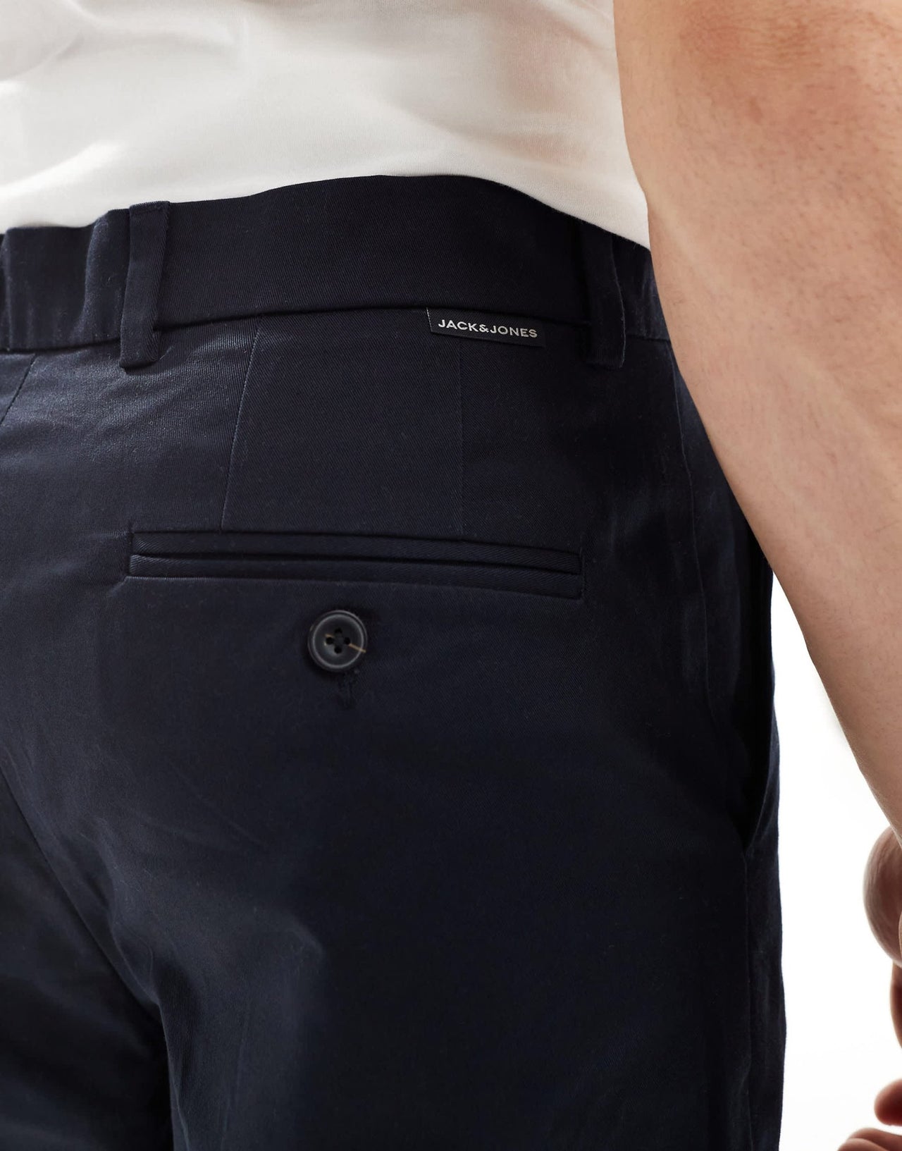 Jack & Jones baggy fit chino short in navy - ASOS Sample Sale EU Store