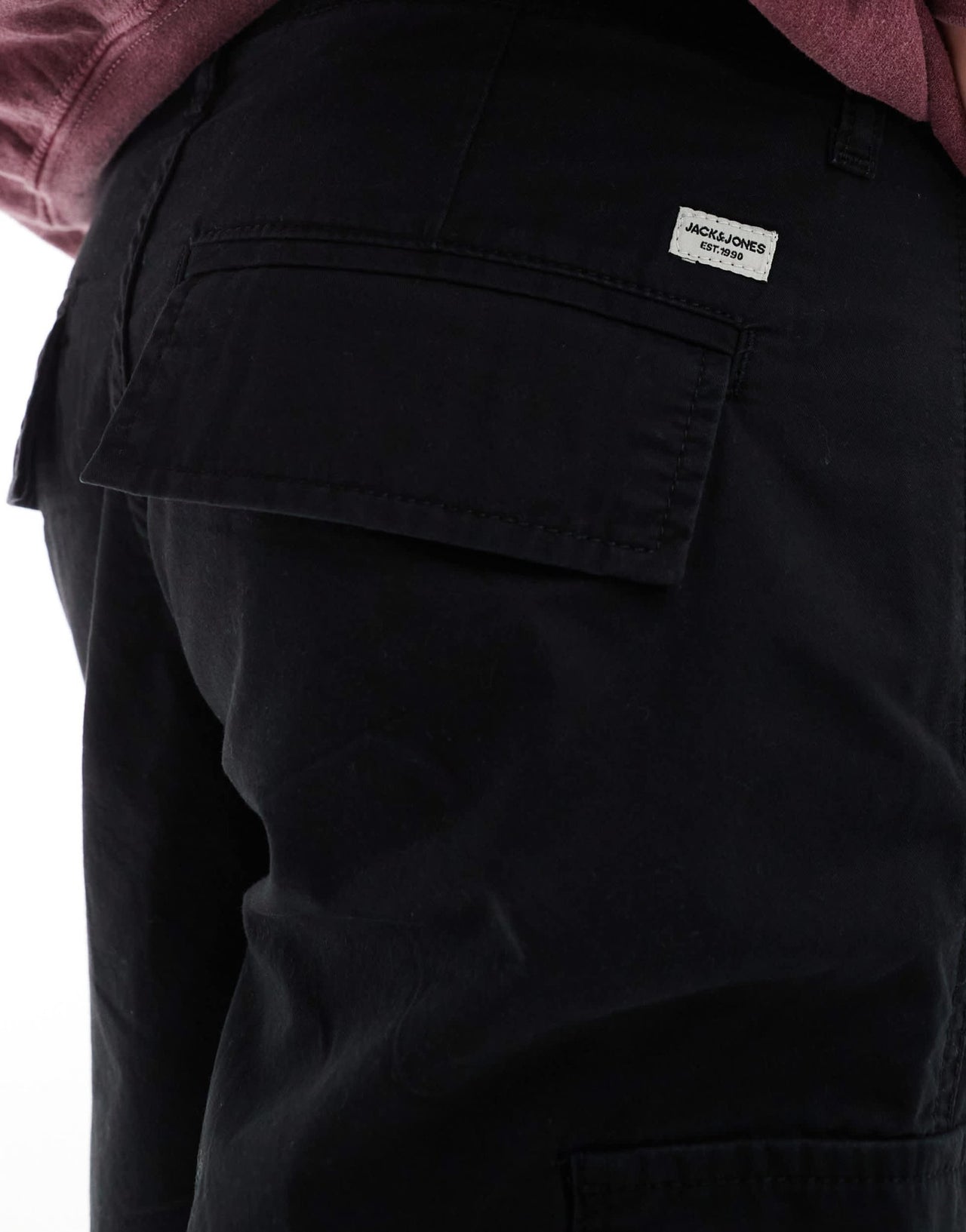 Jack & Jones cargo short in black - ASOS Sample Sale EU Store