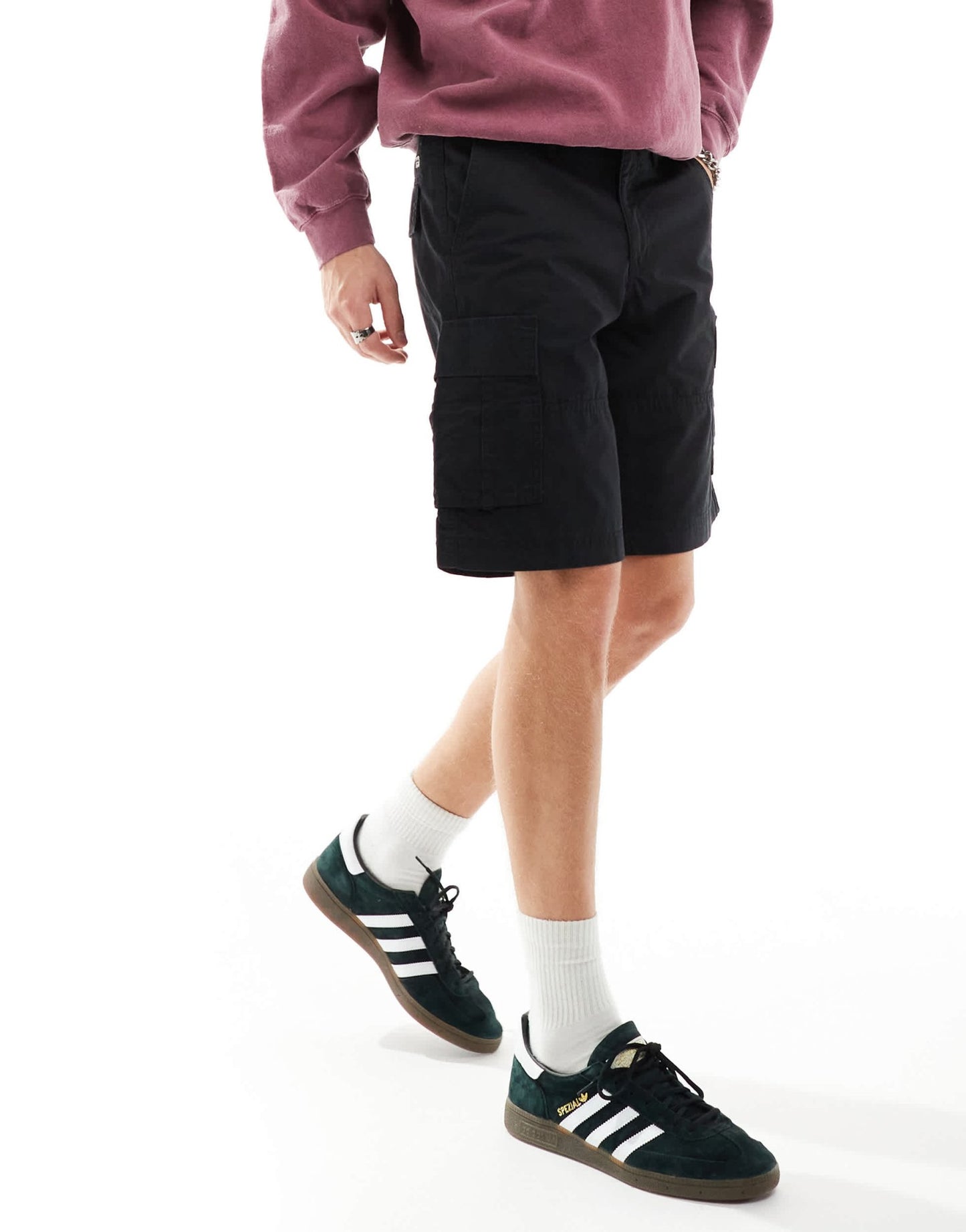 Jack & Jones cargo short in black - ASOS Sample Sale EU Store