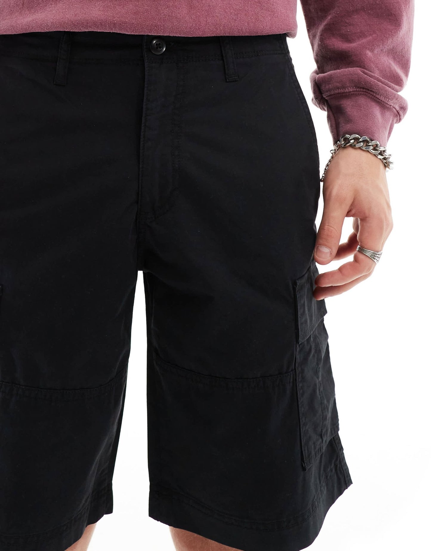 Jack & Jones cargo short in black - ASOS Sample Sale EU Store