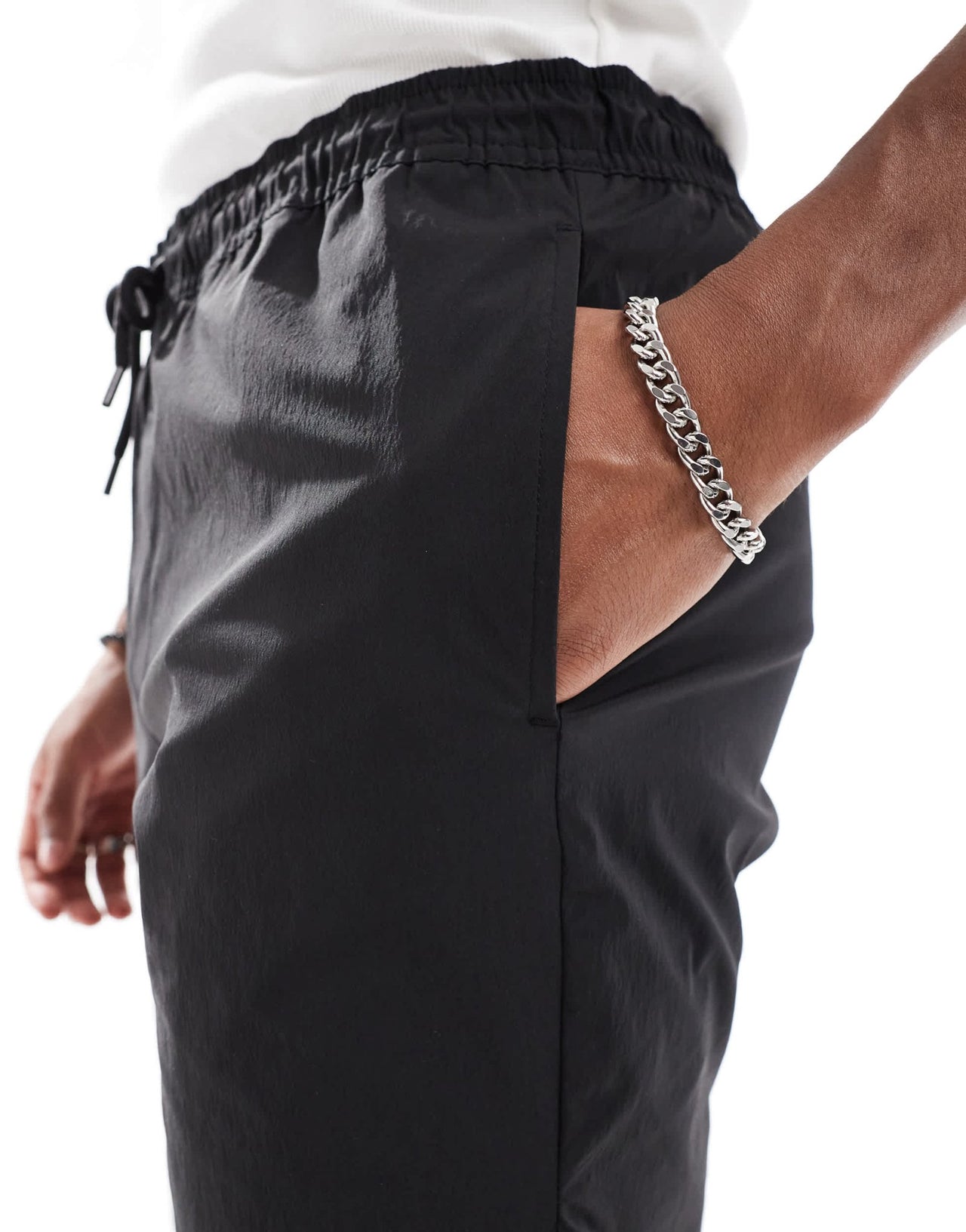 Jack & Jones co - ord nylon short in black - ASOS Sample Sale EU Store