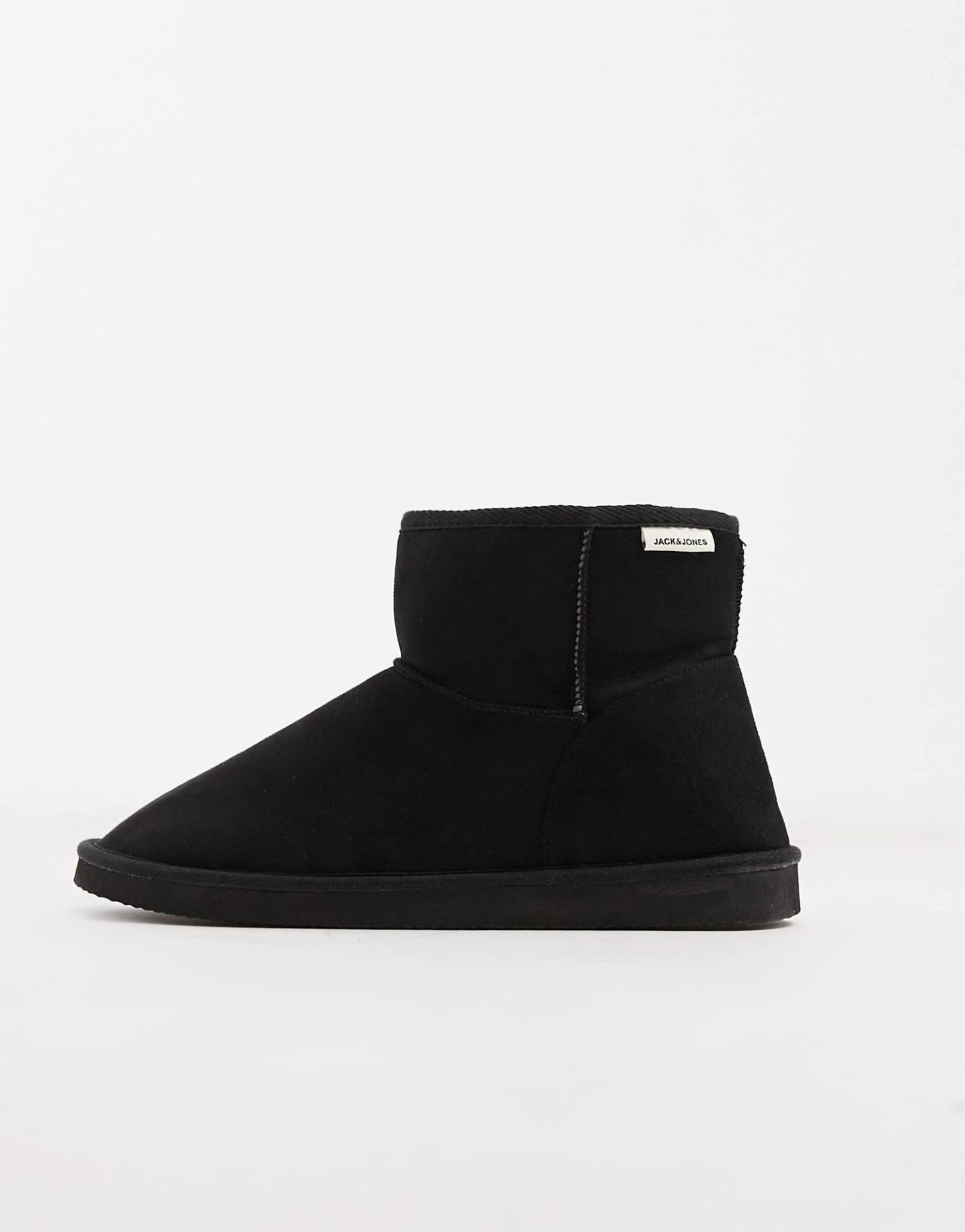 Jack & Jones faux suede boot in black - ASOS Sample Sale EU Store