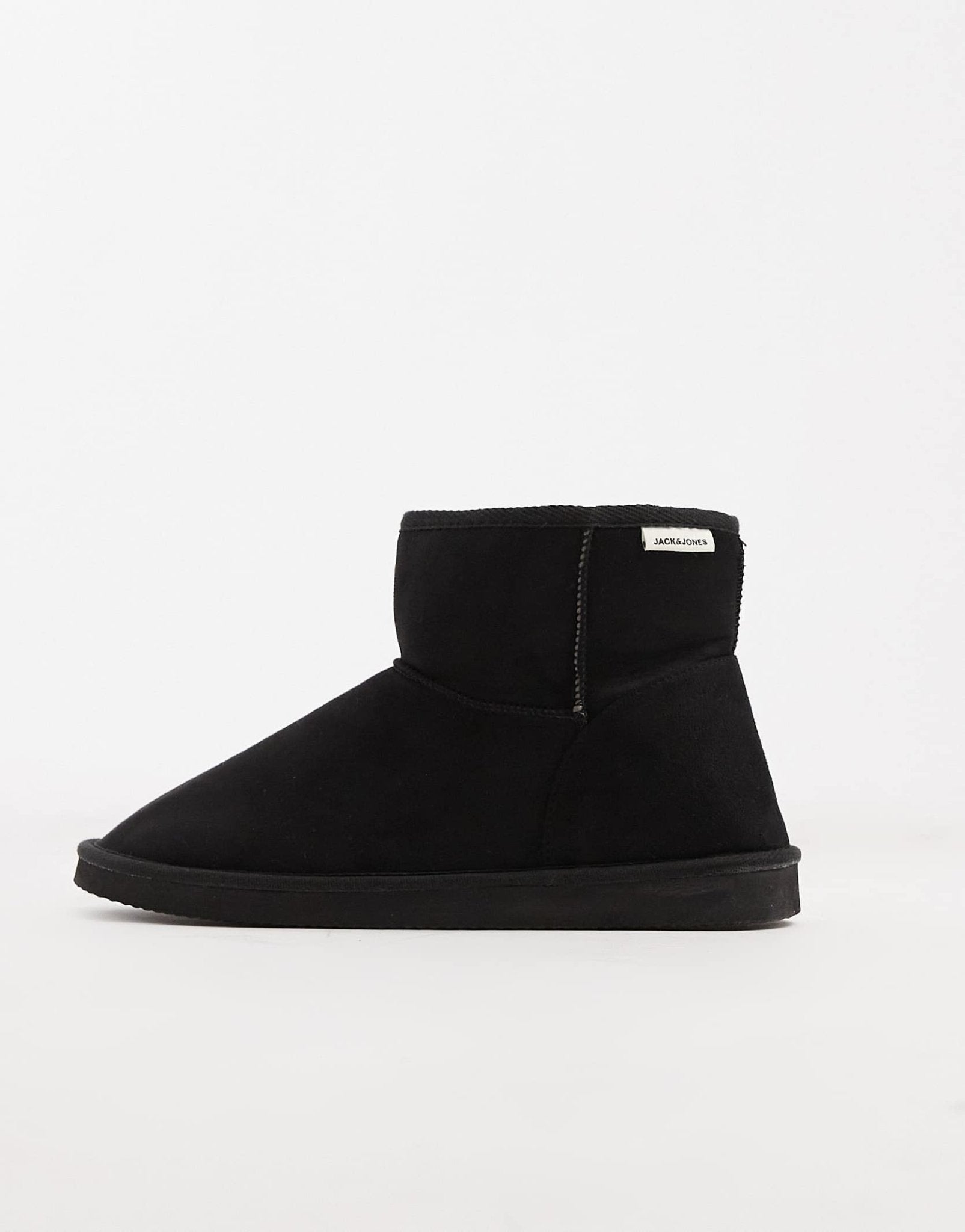 Jack & Jones faux suede boot in black - ASOS Sample Sale EU Store