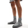 Jack & Jones faux suede slip on slipper in grey