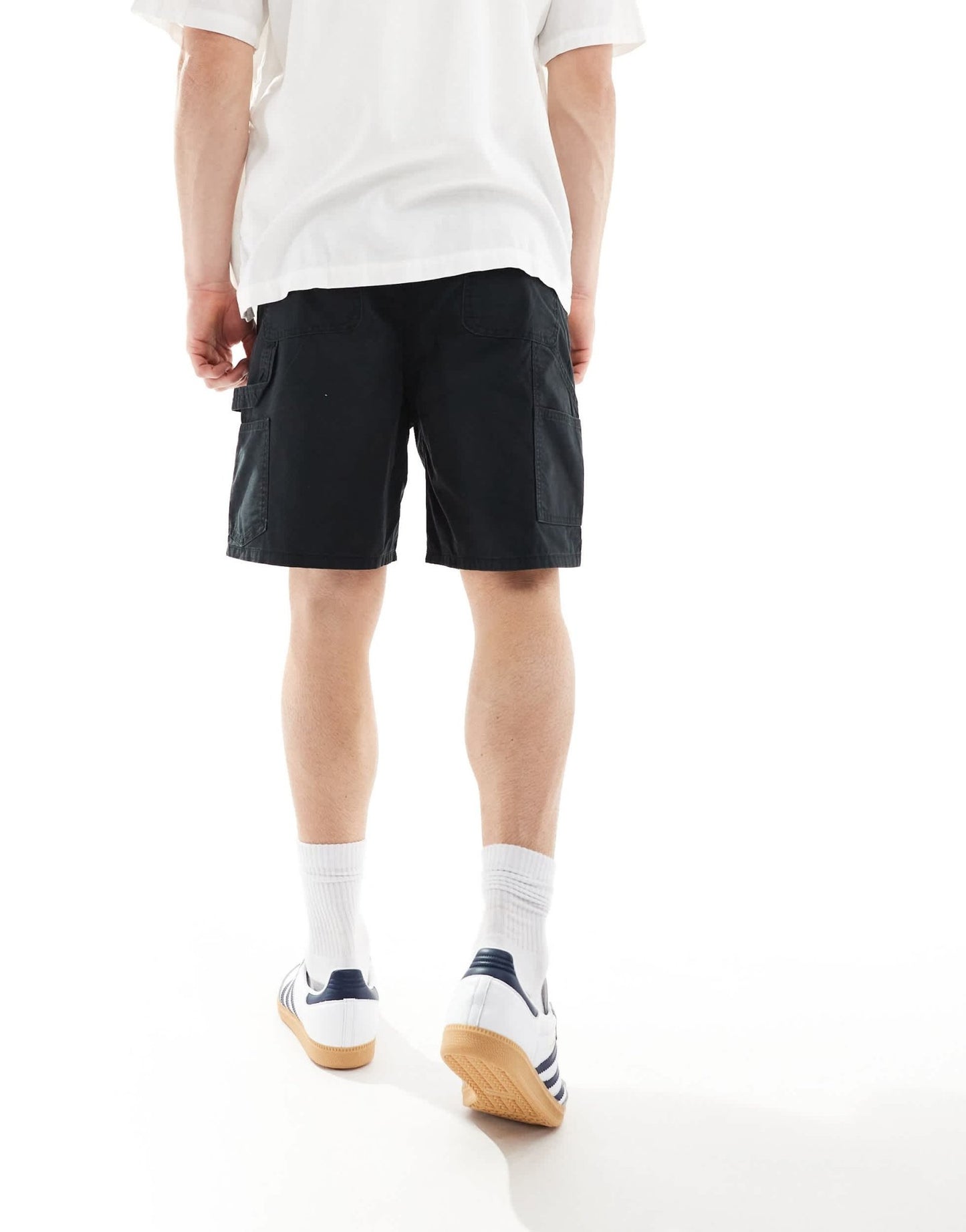 Jack & Jones loose carpenter short in black - ASOS Sample Sale EU Store