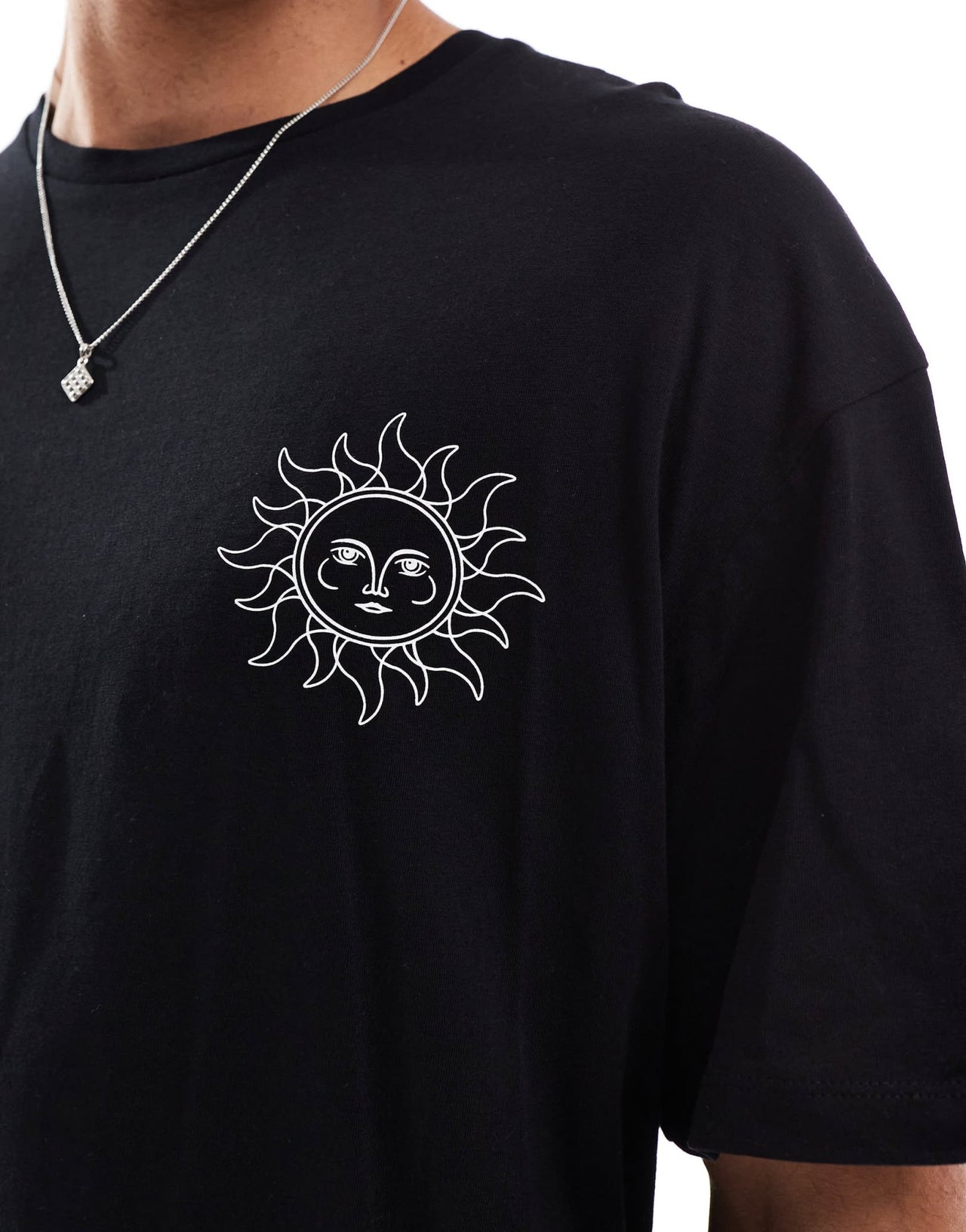 Jack & Jones oversized sun back print t-shirt in black - ASOS Sample Sale EU Store