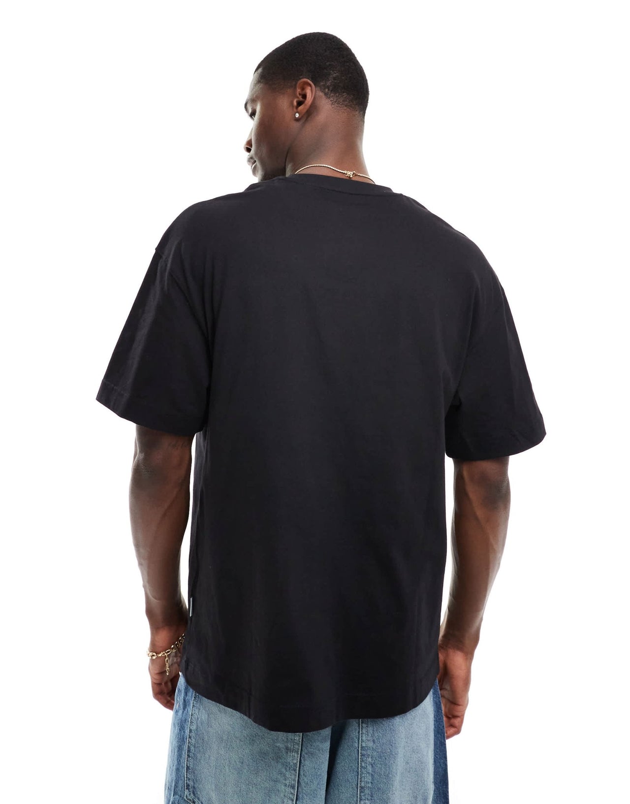 Jack & Jones oversized t-shirt with 3d flower print in black - ASOS Sample Sale EU Store