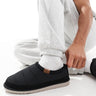 Jack & Jones padded nylon slipper in black