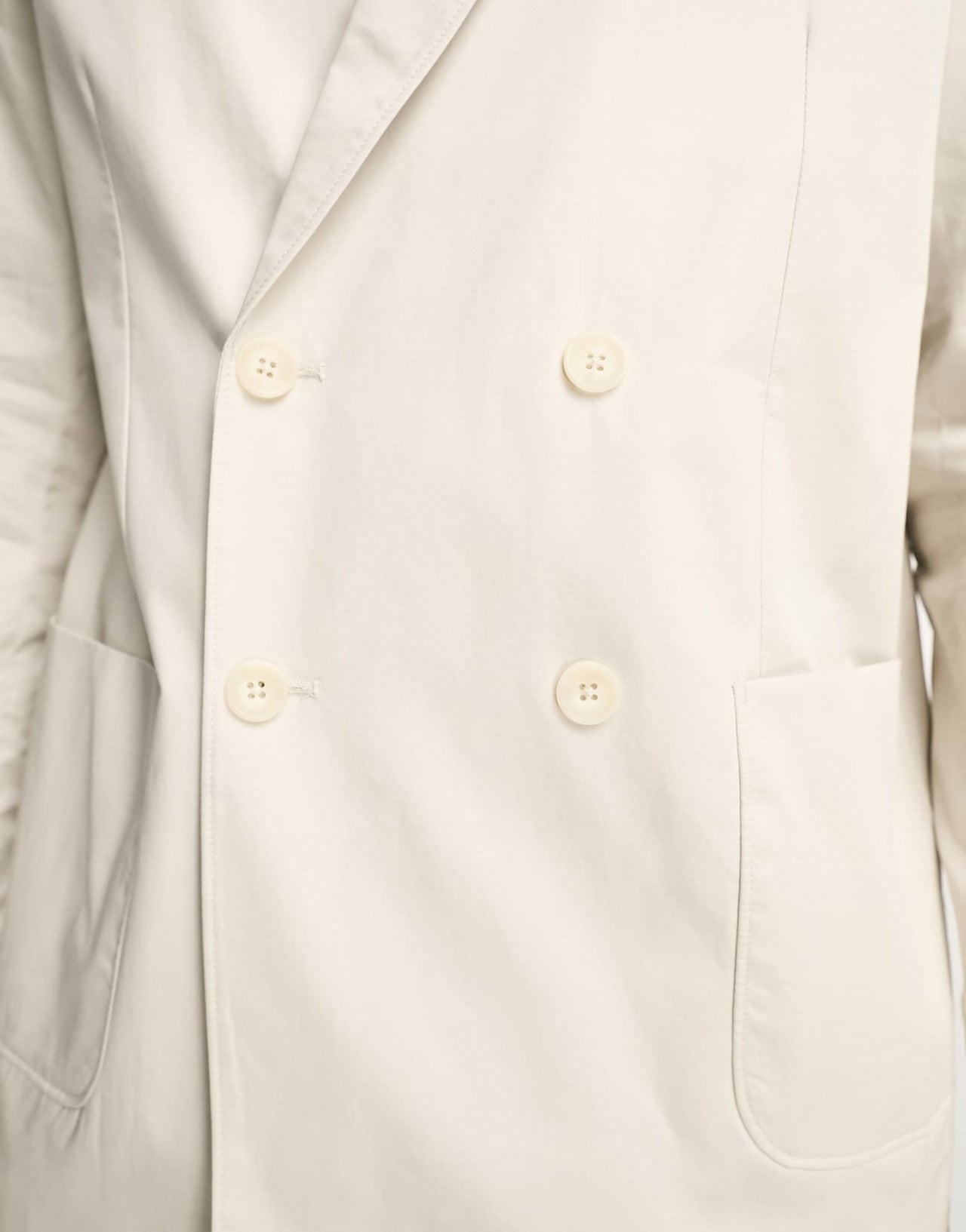 Jack & Jones Premium relaxed fit double breasted suit jacket in cream - ASOS Sample Sale EU Store