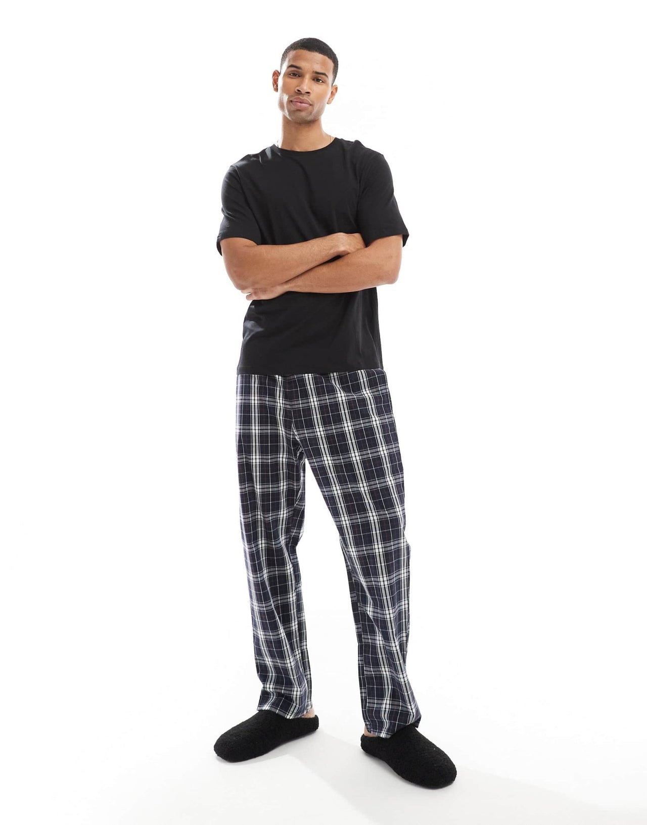 Jack & Jones pyjama set in black check - ASOS Sample Sale EU Store