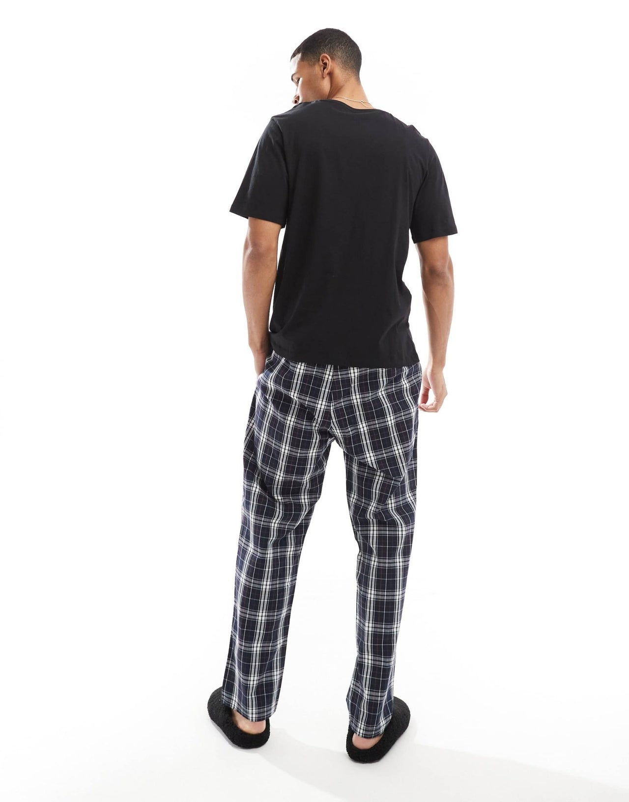 Jack & Jones pyjama set in black check - ASOS Sample Sale EU Store