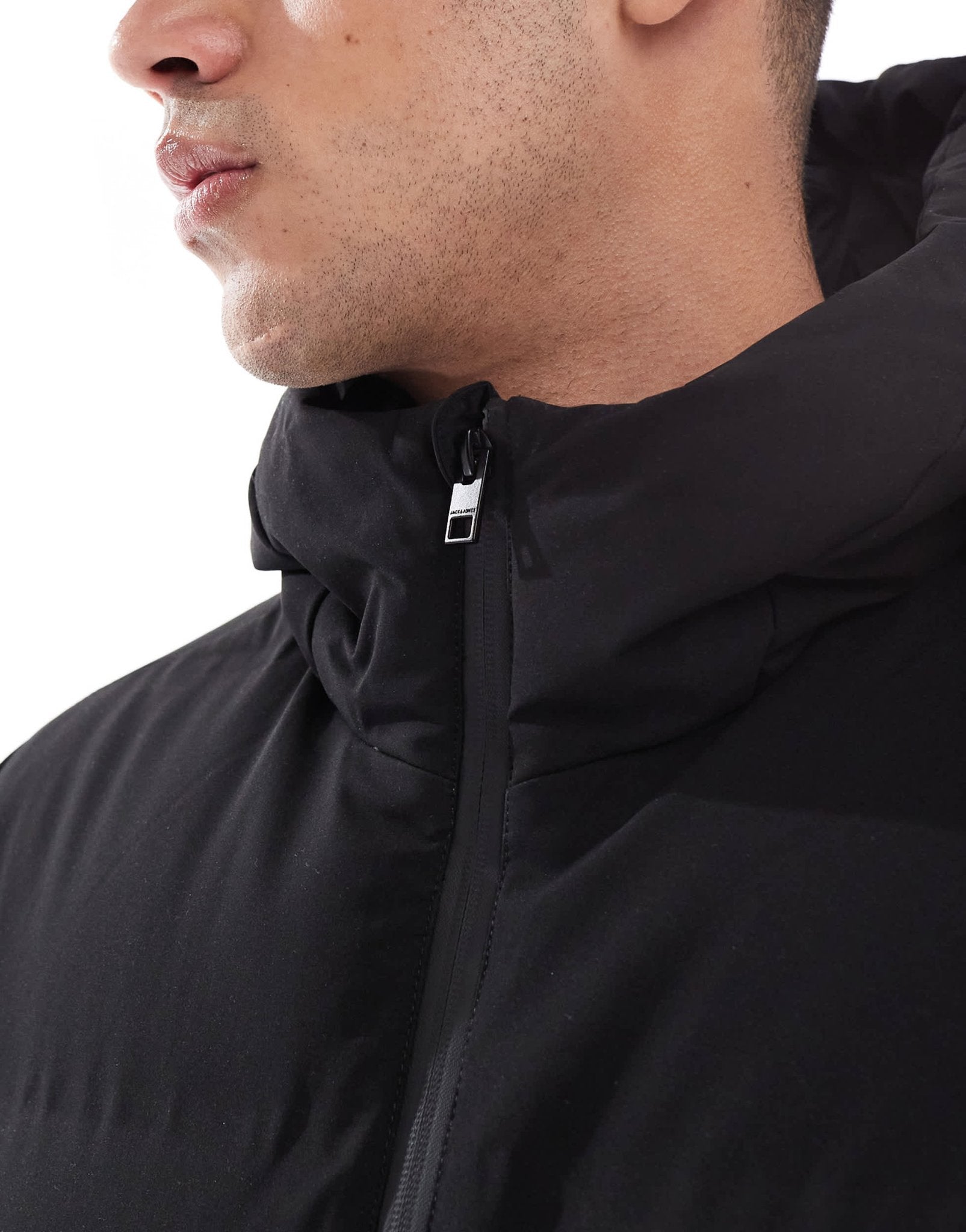 Jack & Jones short down puffer jacket in black - ASOS Sample Sale EU Store