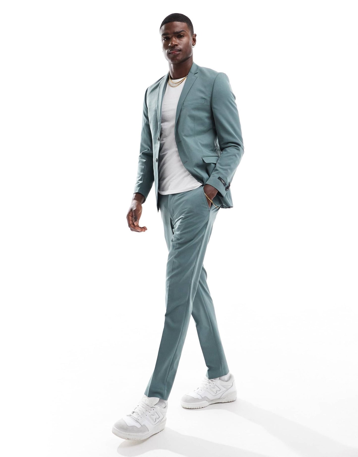 Jack & Jones slim fit suit jacket in sage green - ASOS Sample Sale EU Store
