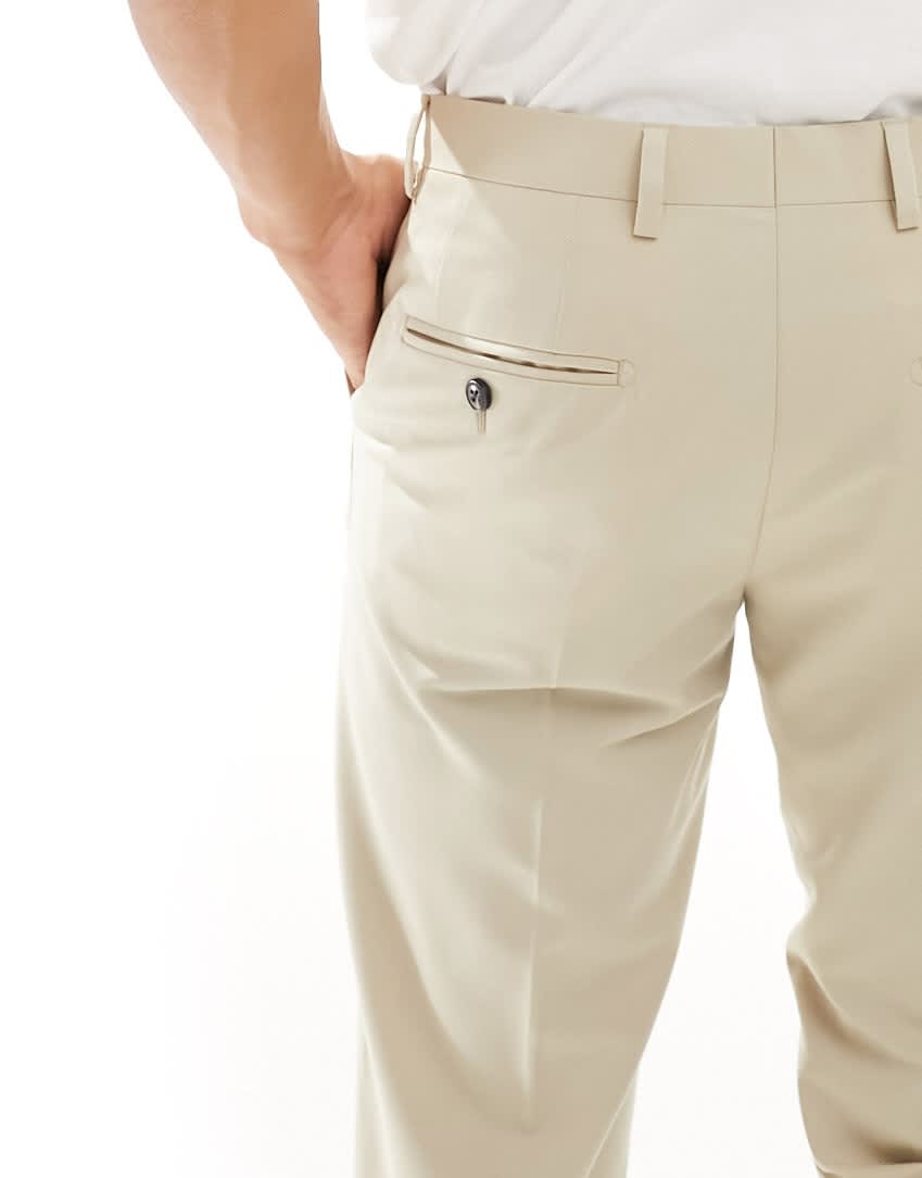 Jack & Jones slim fit suit trousers in beige - ASOS Sample Sale EU Store