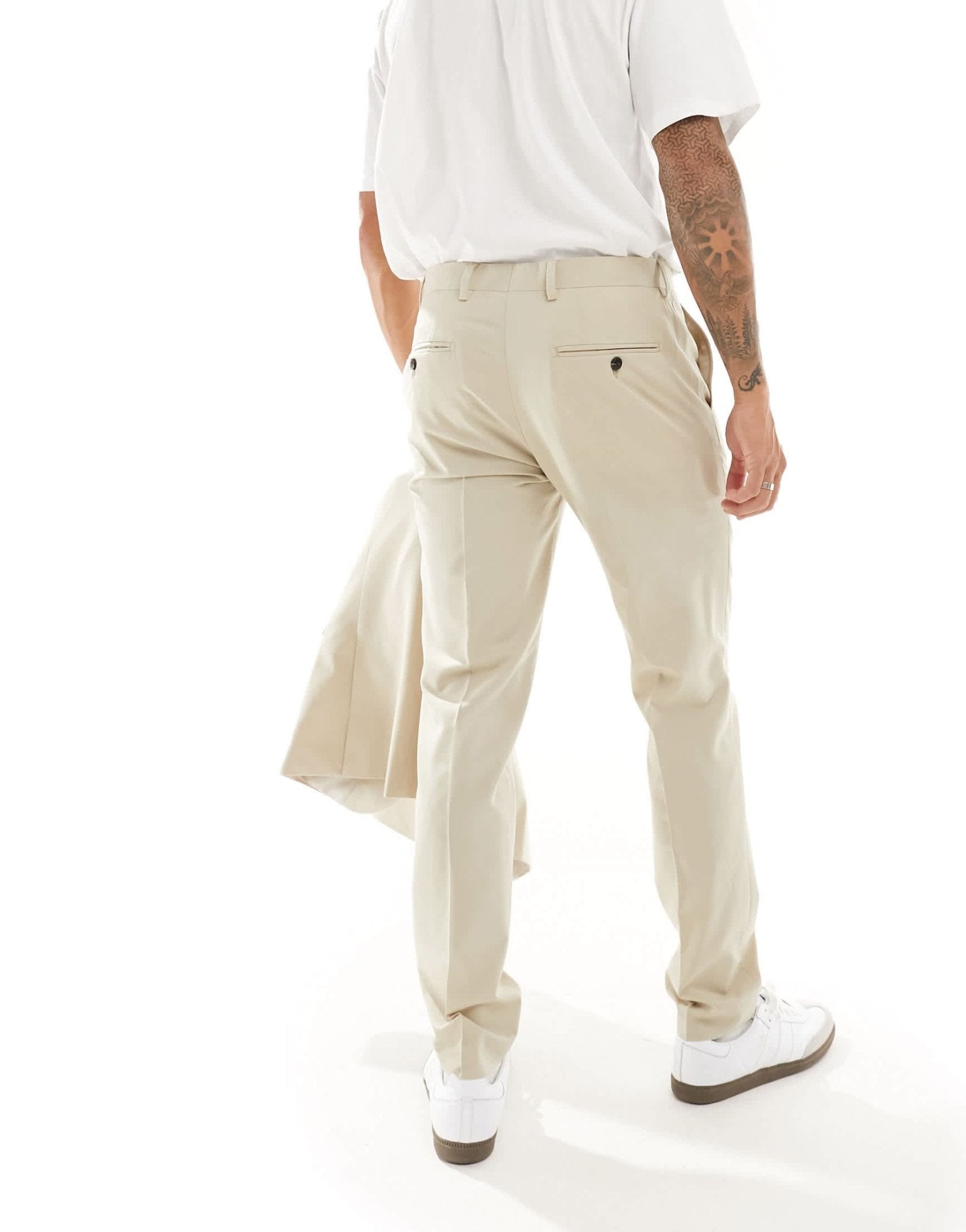 Jack & Jones slim fit suit trousers in beige - ASOS Sample Sale EU Store