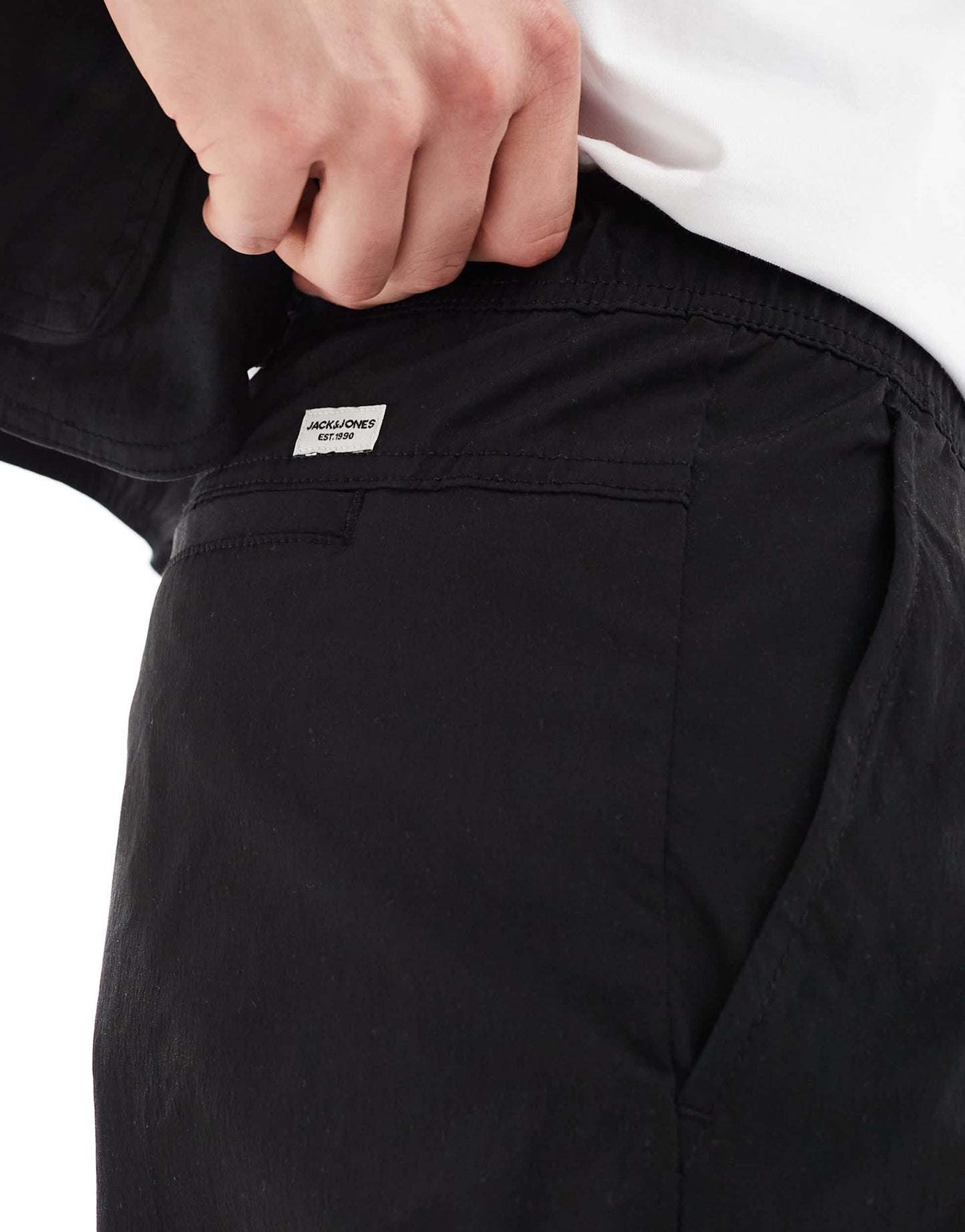 Jack & Jones tech cargo shorts in black - ASOS Sample Sale EU Store