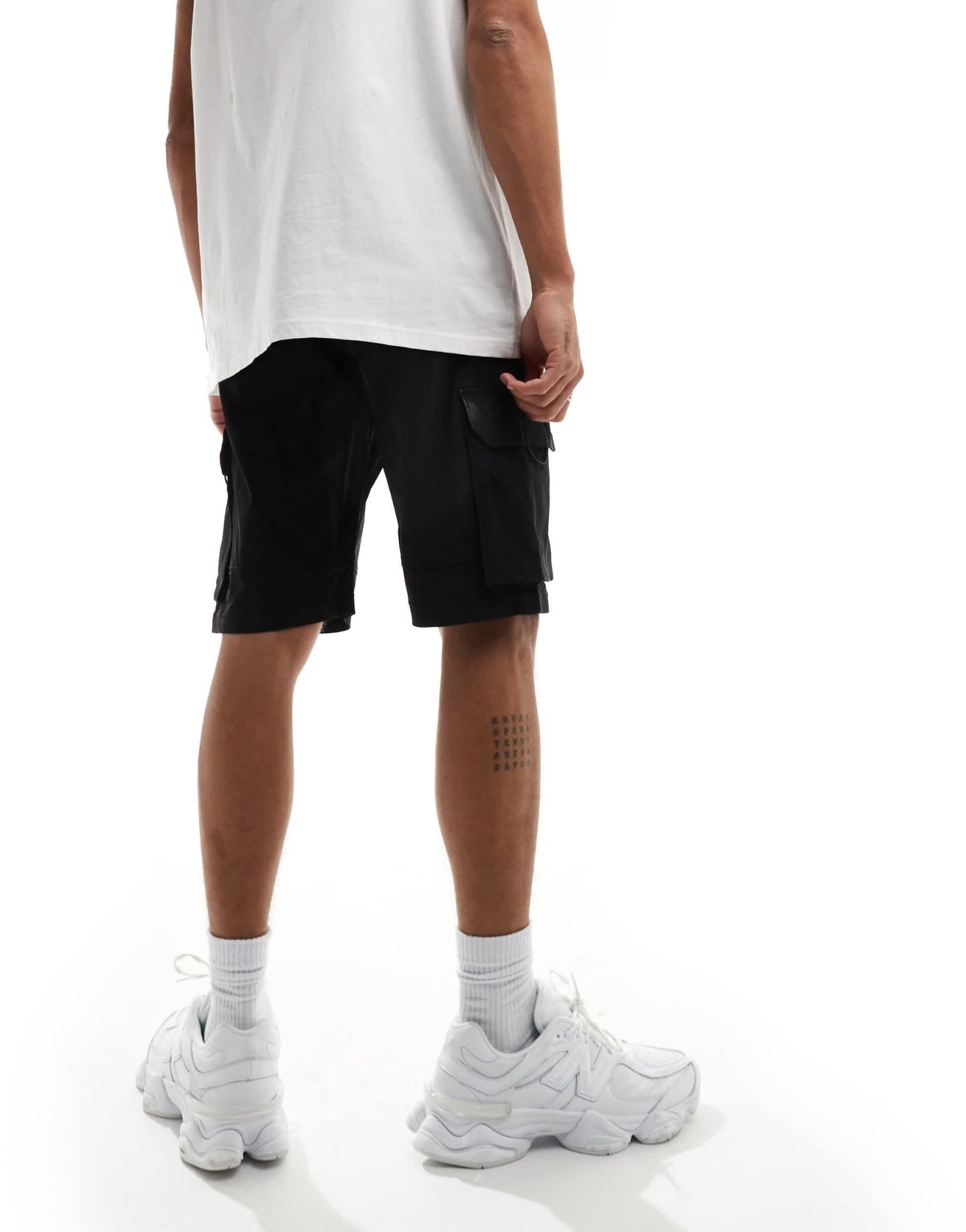 Jack & Jones technical cargo short in black - ASOS Sample Sale EU Store