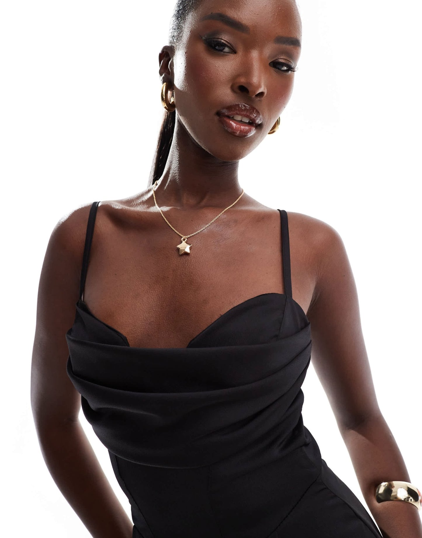 Jaded Rose satin corset jumpsuit in black - ASOS Sample Sale EU Store