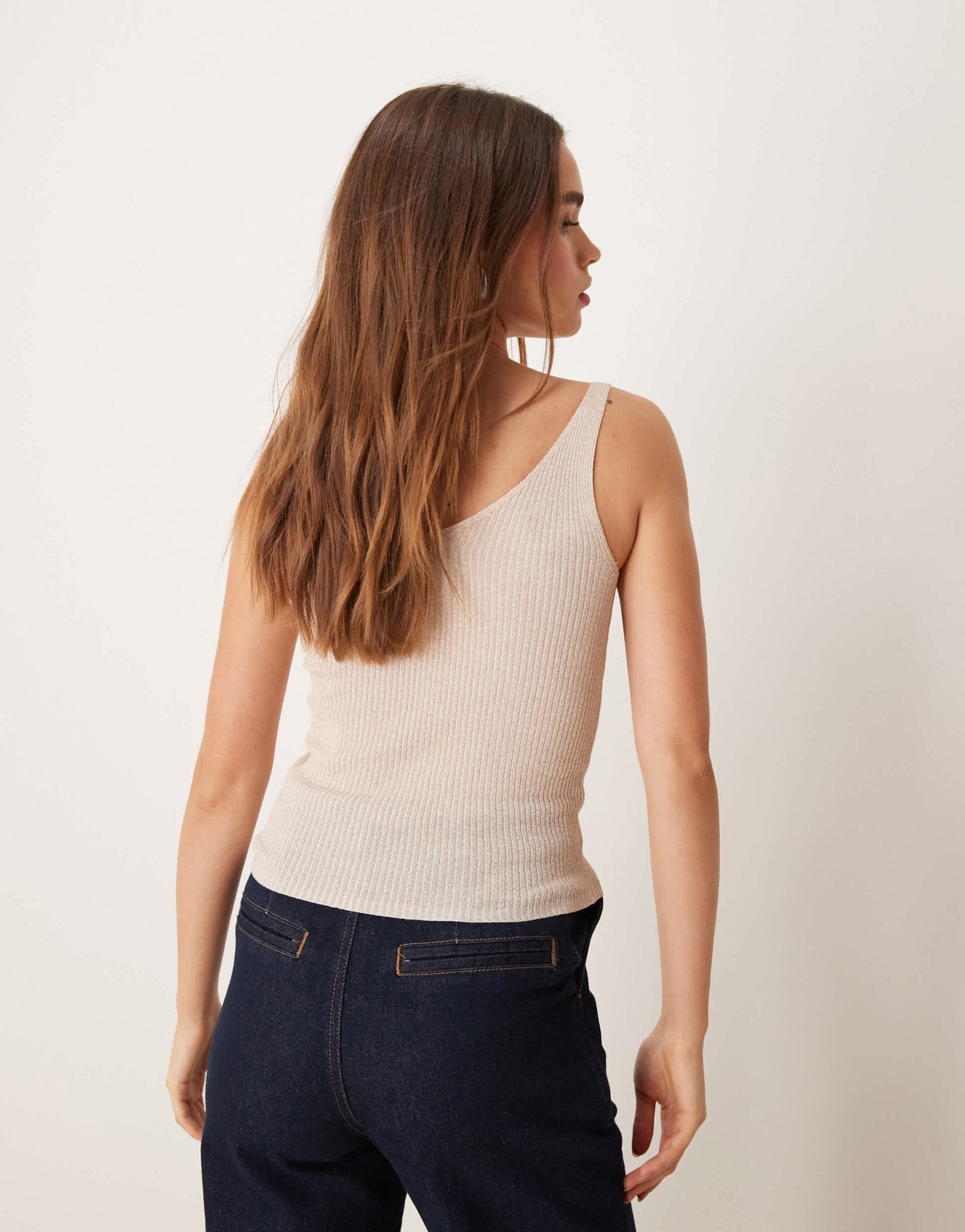 JDY glitter knitted vest in gold - ASOS Sample Sale EU Store