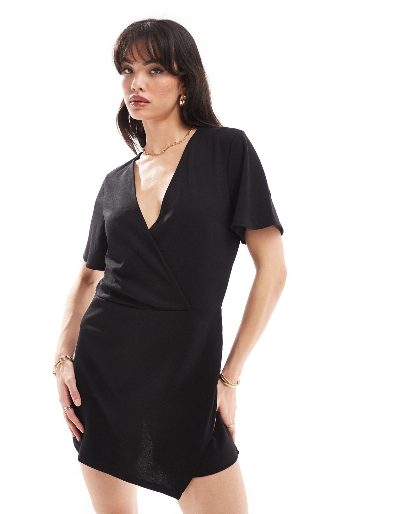 JDY skort playsuit in black - ASOS Sample Sale EU Store