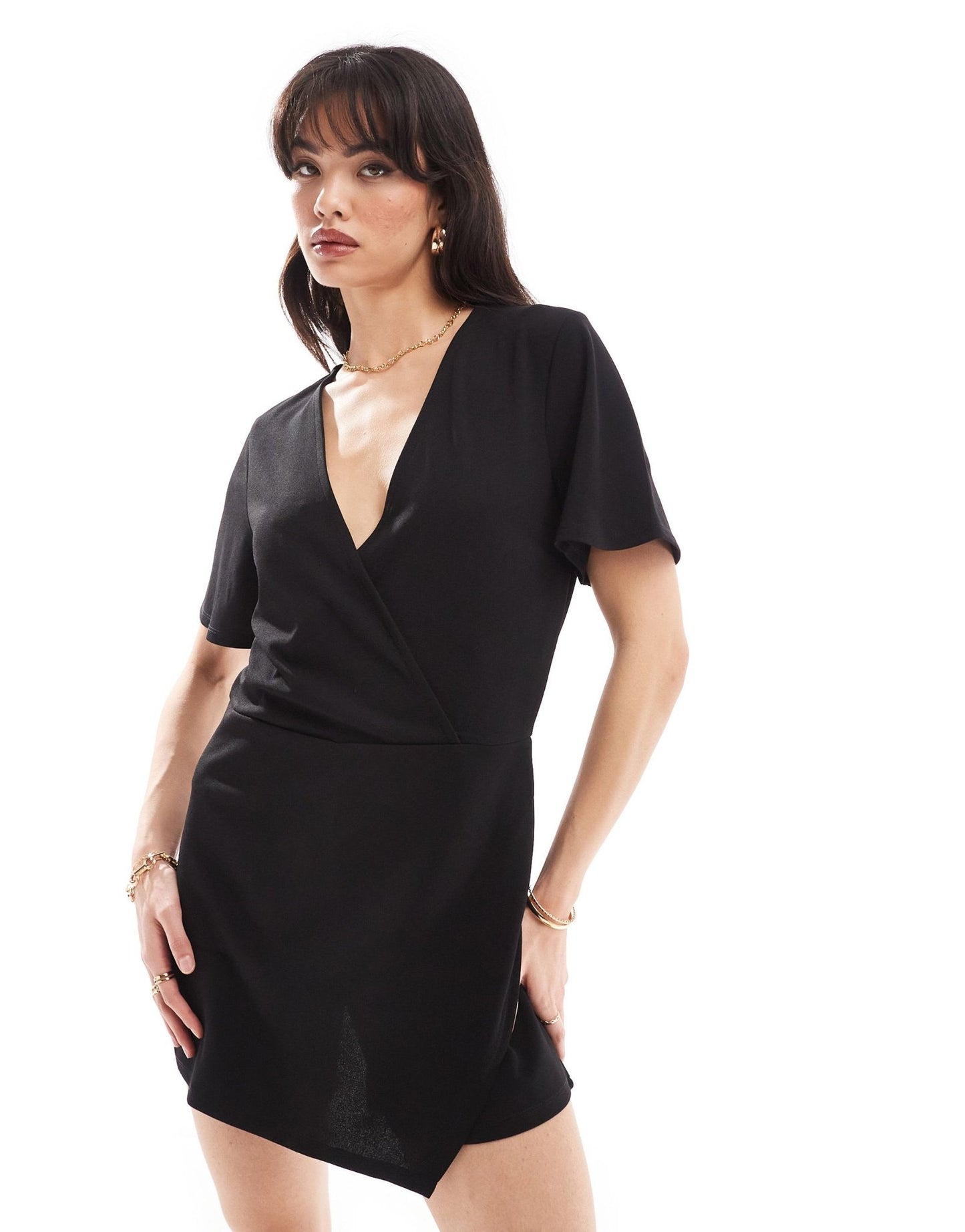 JDY skort playsuit in black - ASOS Sample Sale EU Store