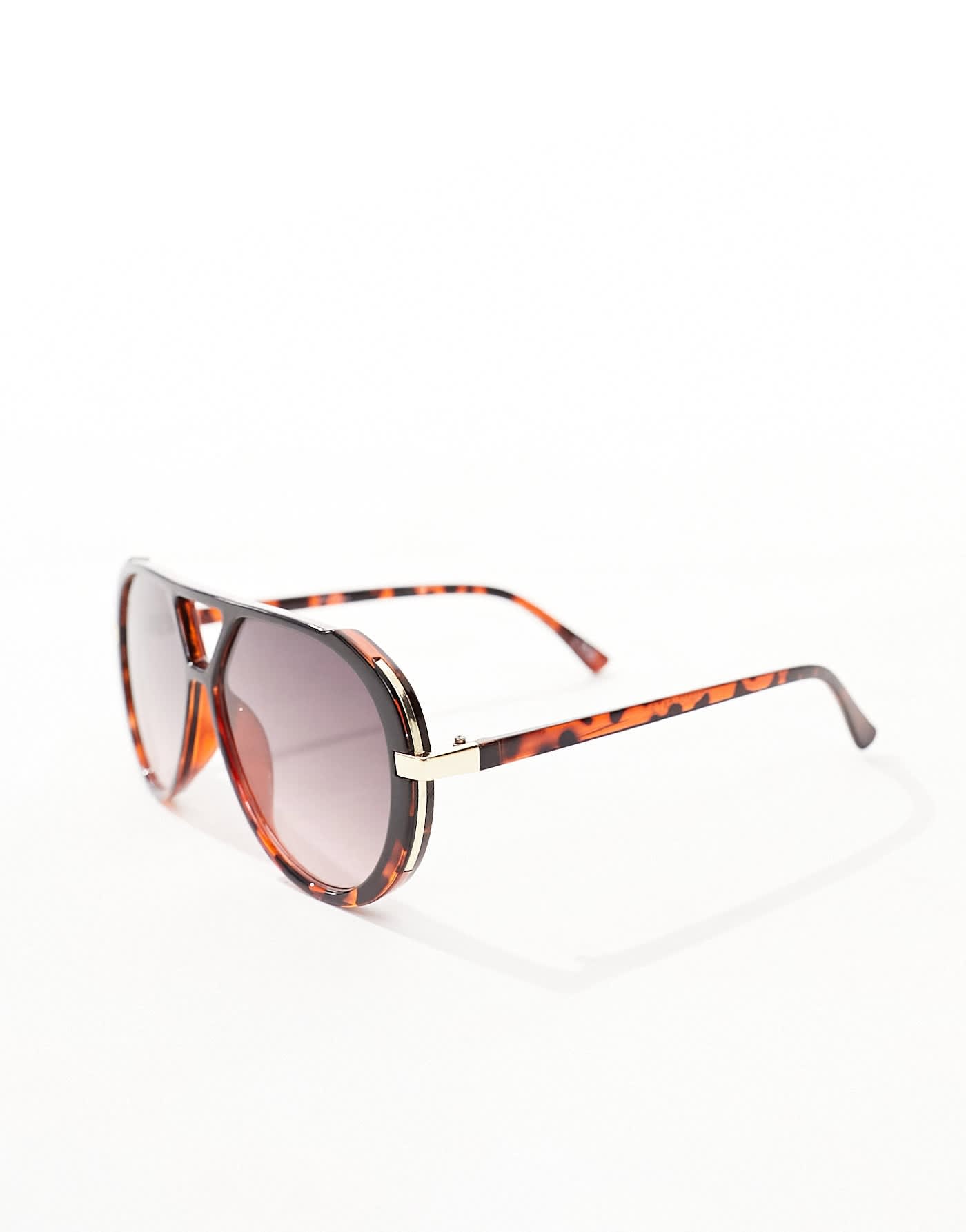 Jeepers Peepers aviator sunglasses in black/tortoiseshell - ASOS Sample Sale EU Store